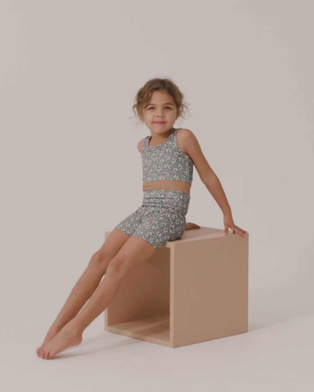 Short vélo PP - || - Bleu floral