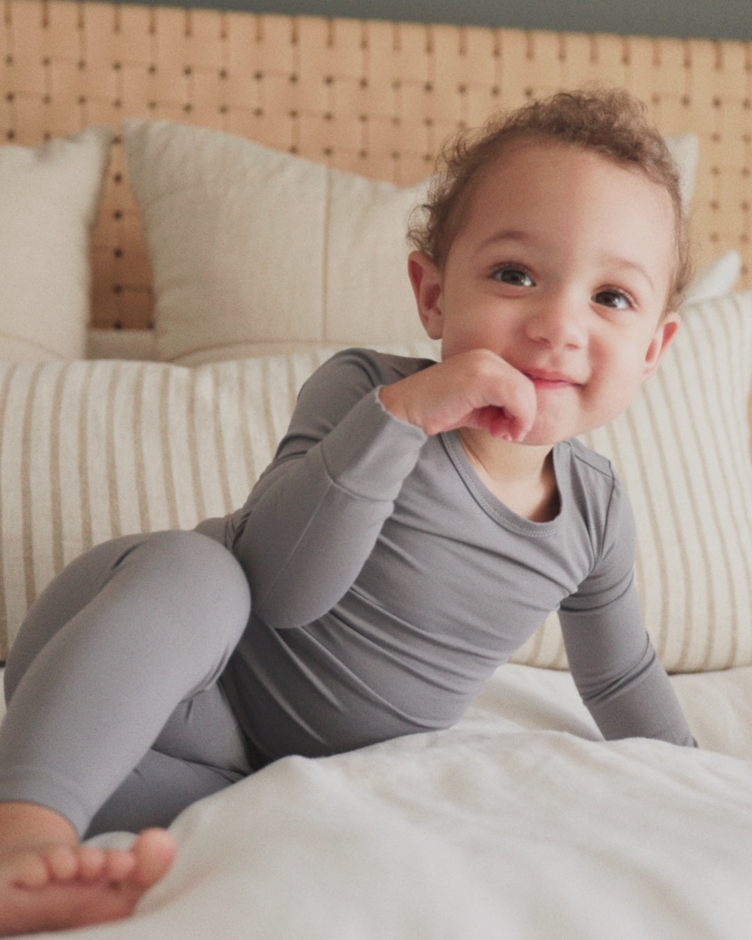 Ensemble de pyjama en bambou ardoise