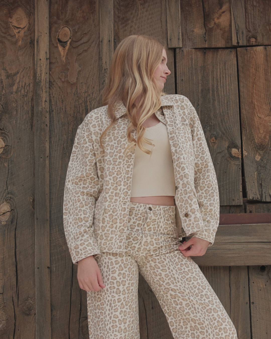 Teen Claire Jacket Leopard