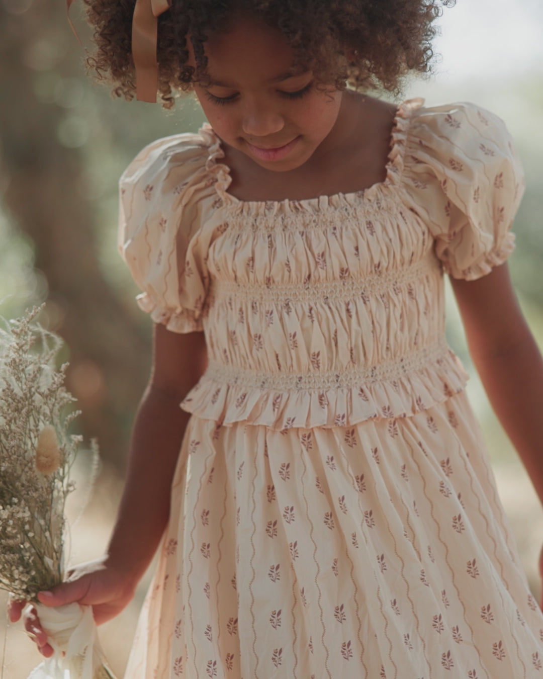 Robe Maggie à rayures florales