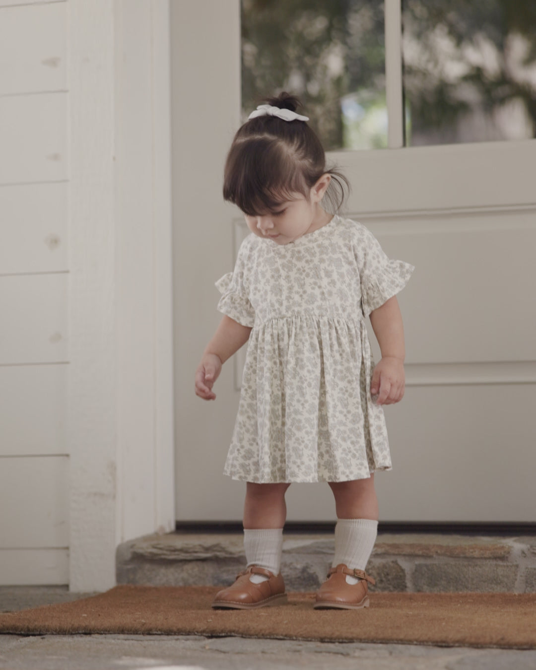 Robe Babydoll en Bambou Bleu Floral