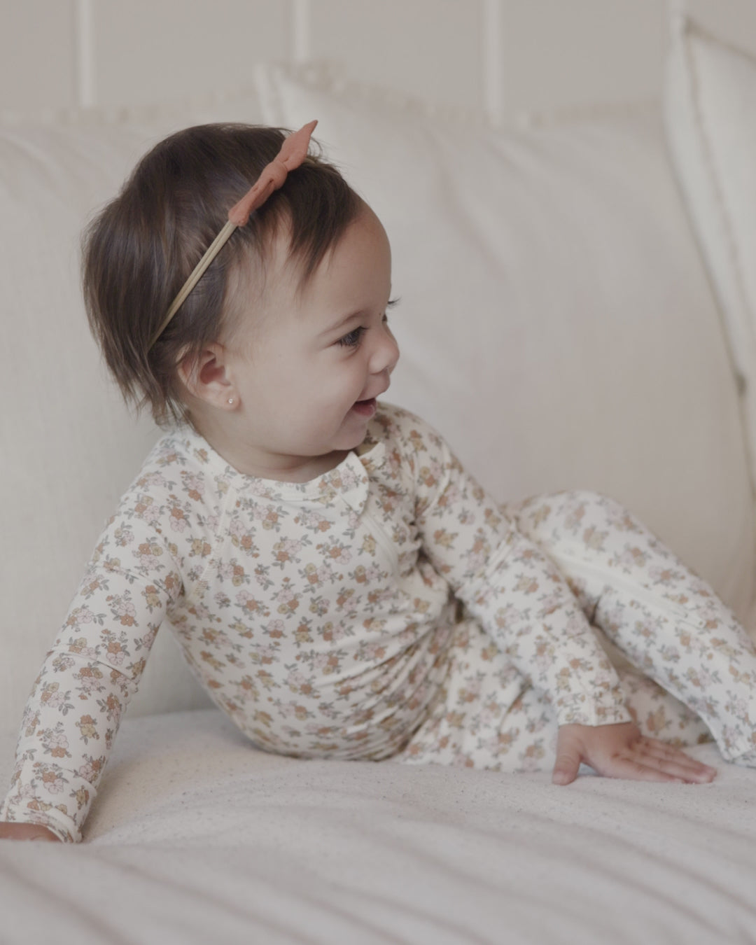 Pyjama zippé en bambou Wildflower