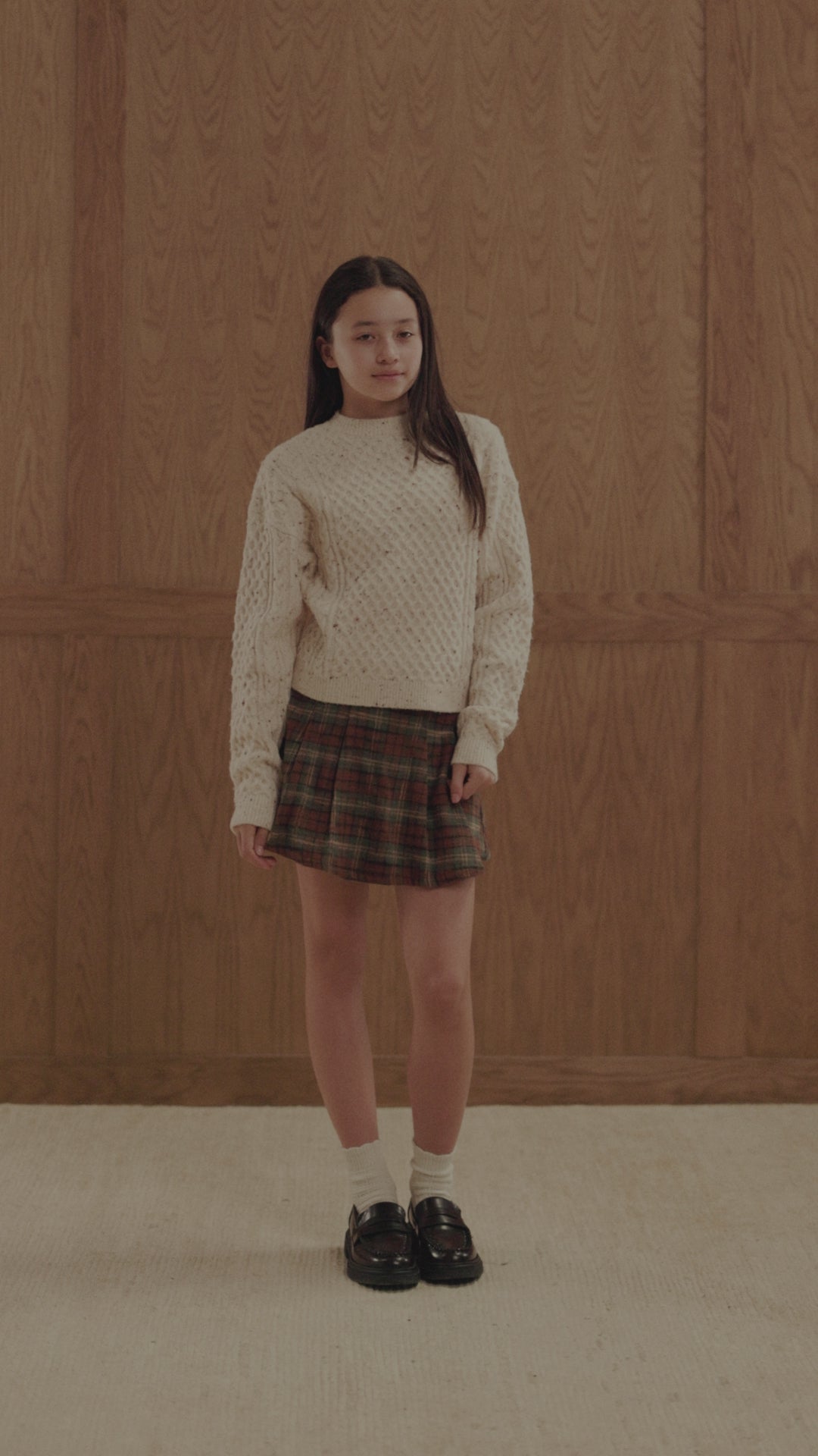 Pleated Skirt || Holiday Plaid - Teen