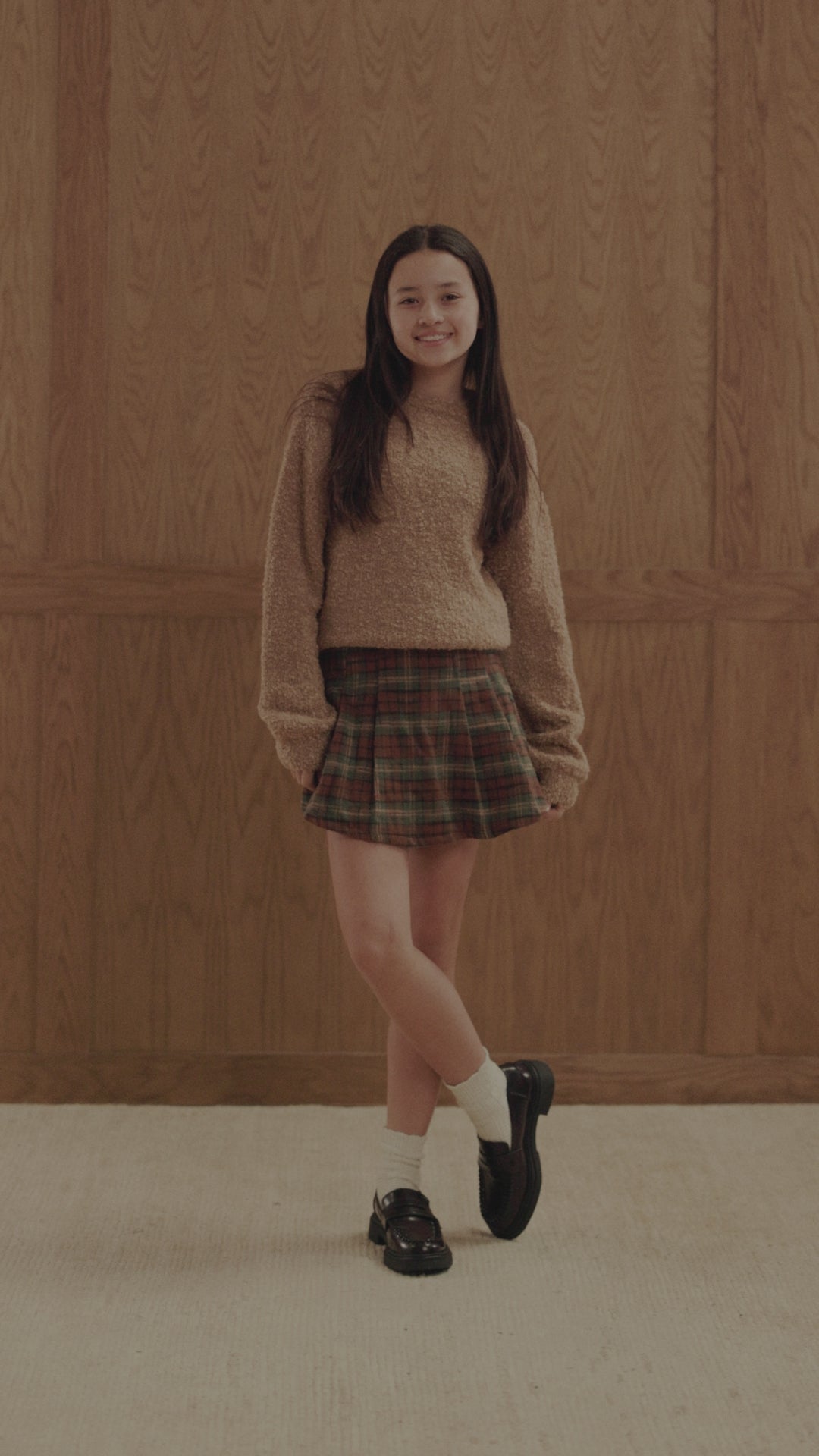 Pleated Skirt || Holiday Plaid - Teen