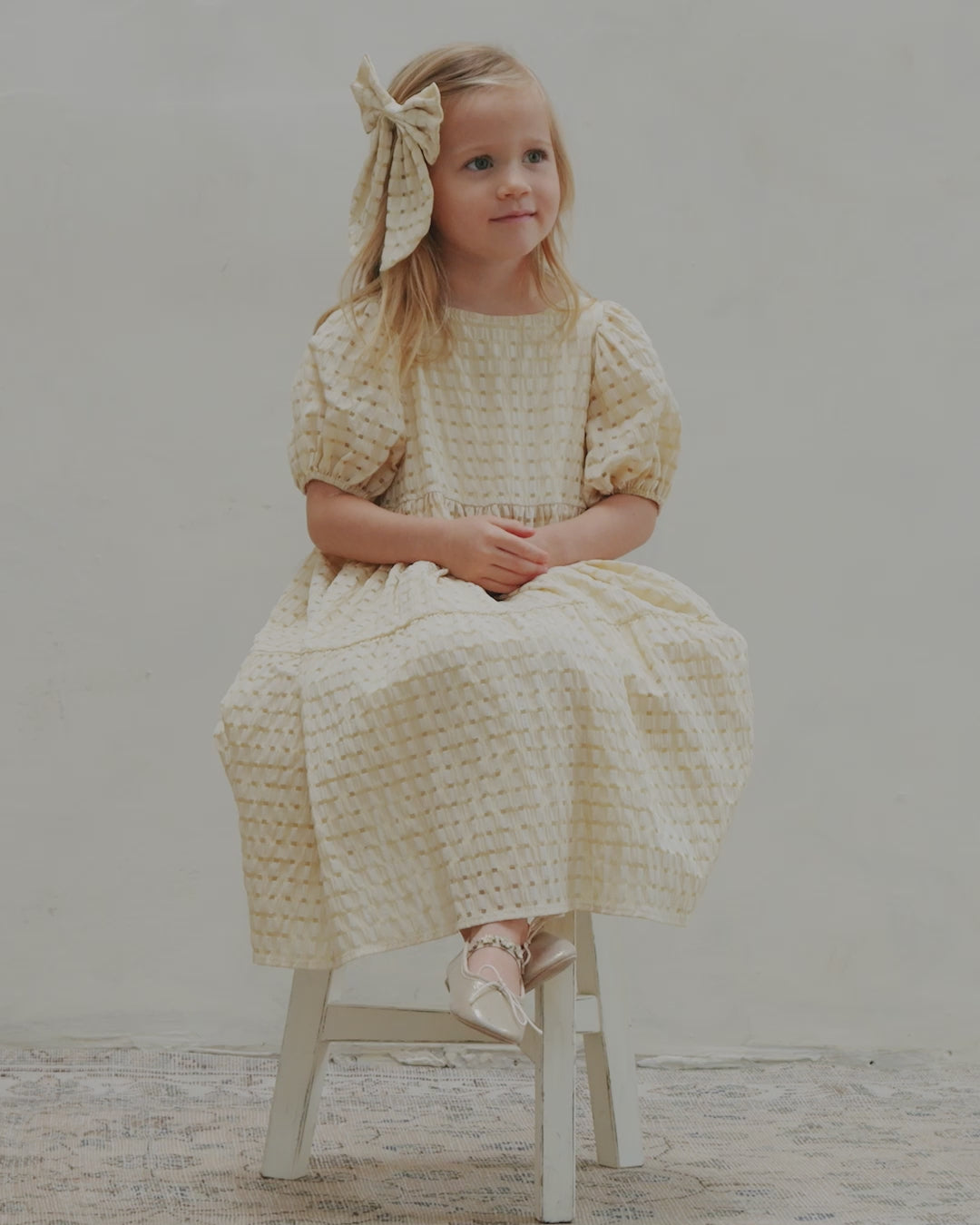 Claire Dress | Lemon Check