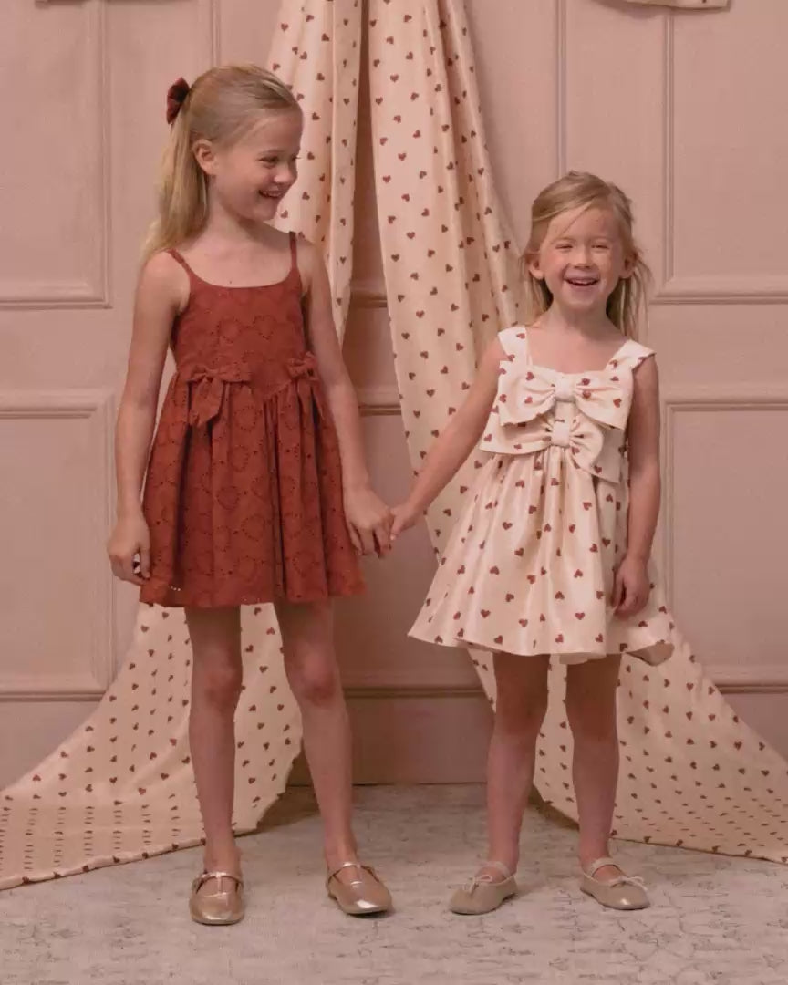 Cindy Dress Red Hearts