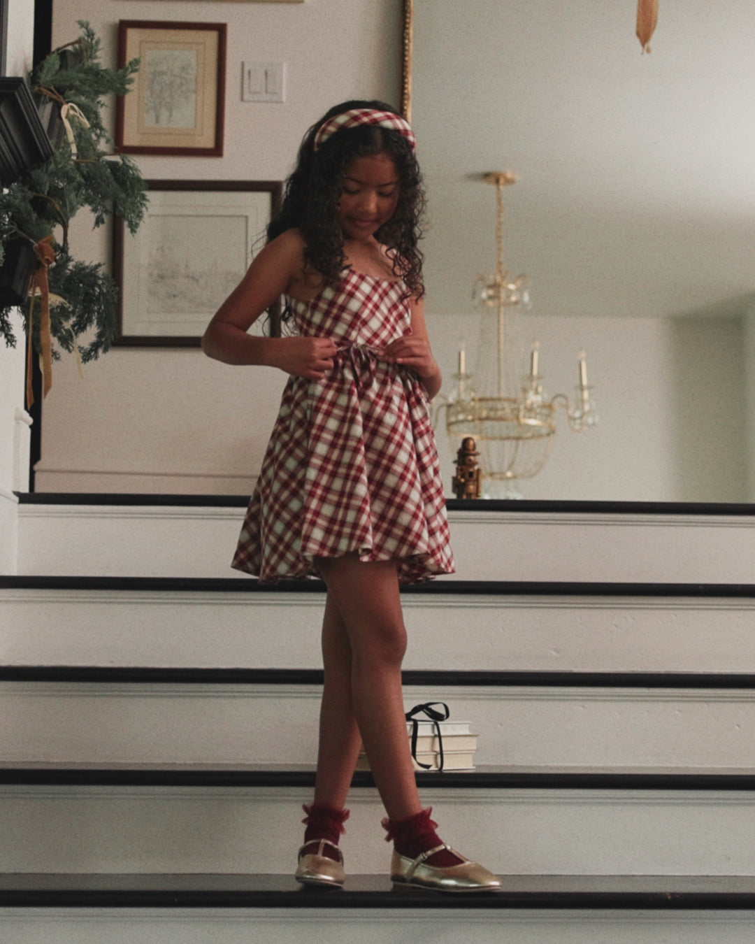 Betsy Dress Holiday Tartan