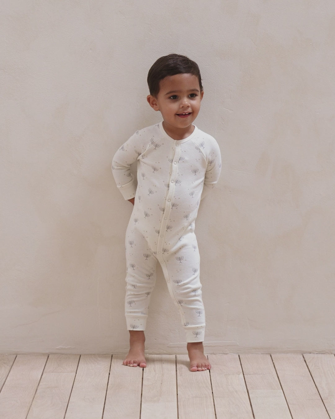 Organic Long John Pajamas || Hanukkah