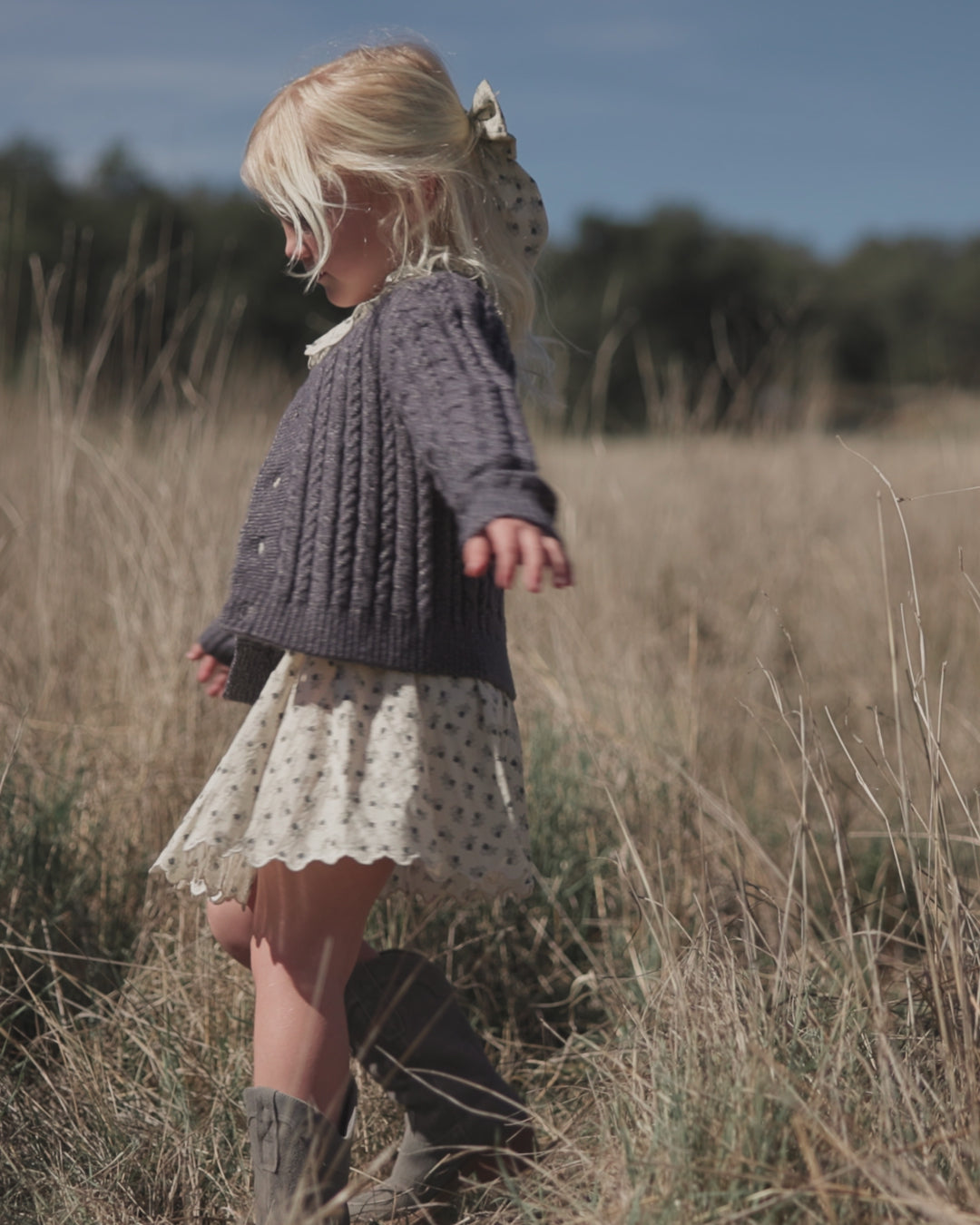 Sweatshirt Dress Vintage Fleur