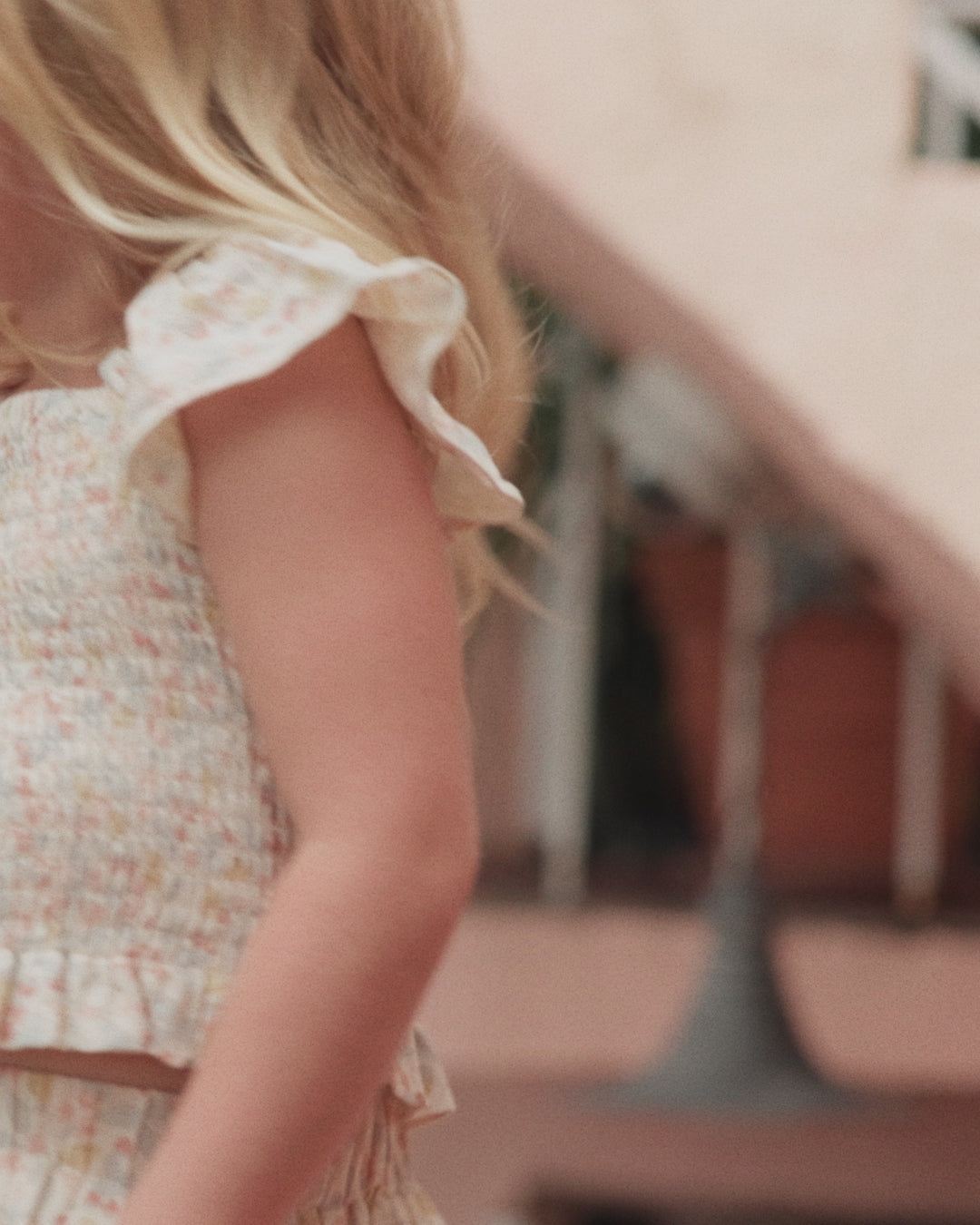 Tiered Mini Skirt Summer Garden