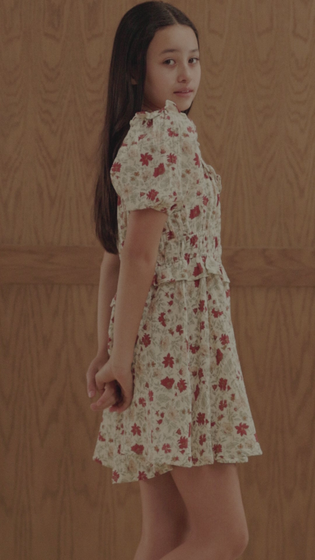 Shayla Dress || Holiday Floral - Teen