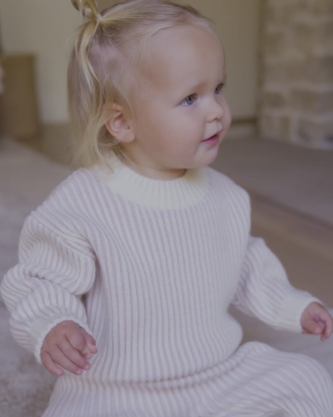 Relaxed Knit Sweater || Lilac