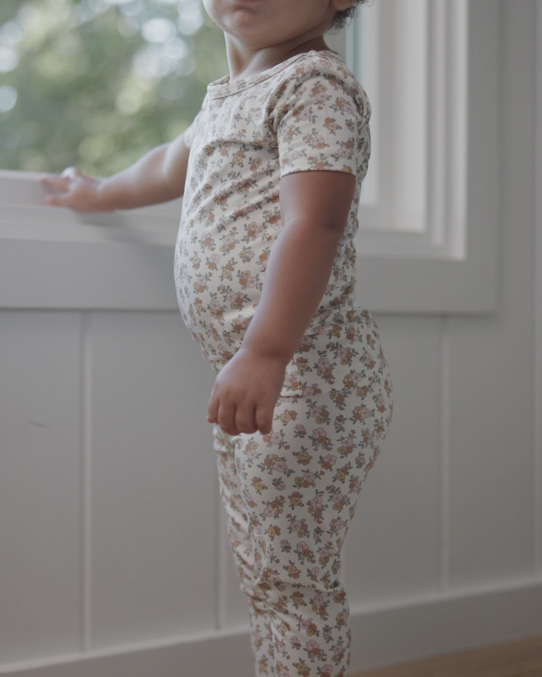 Ensemble pyjama manches courtes en bambou Wildflower