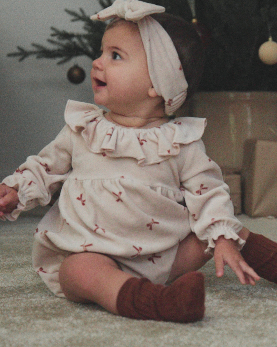 Wendy Romper Red Bows