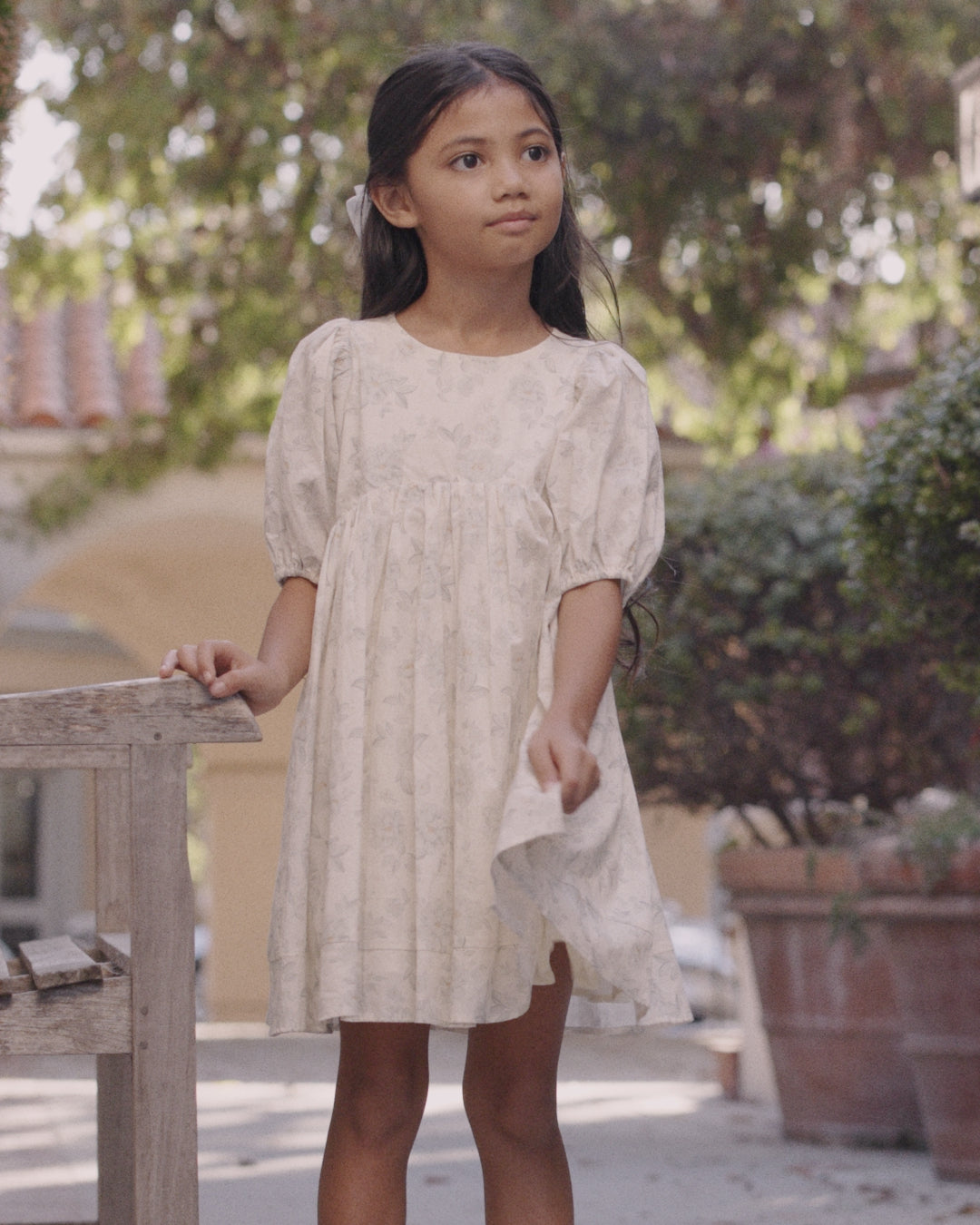 Luna Dress Mist English Rose