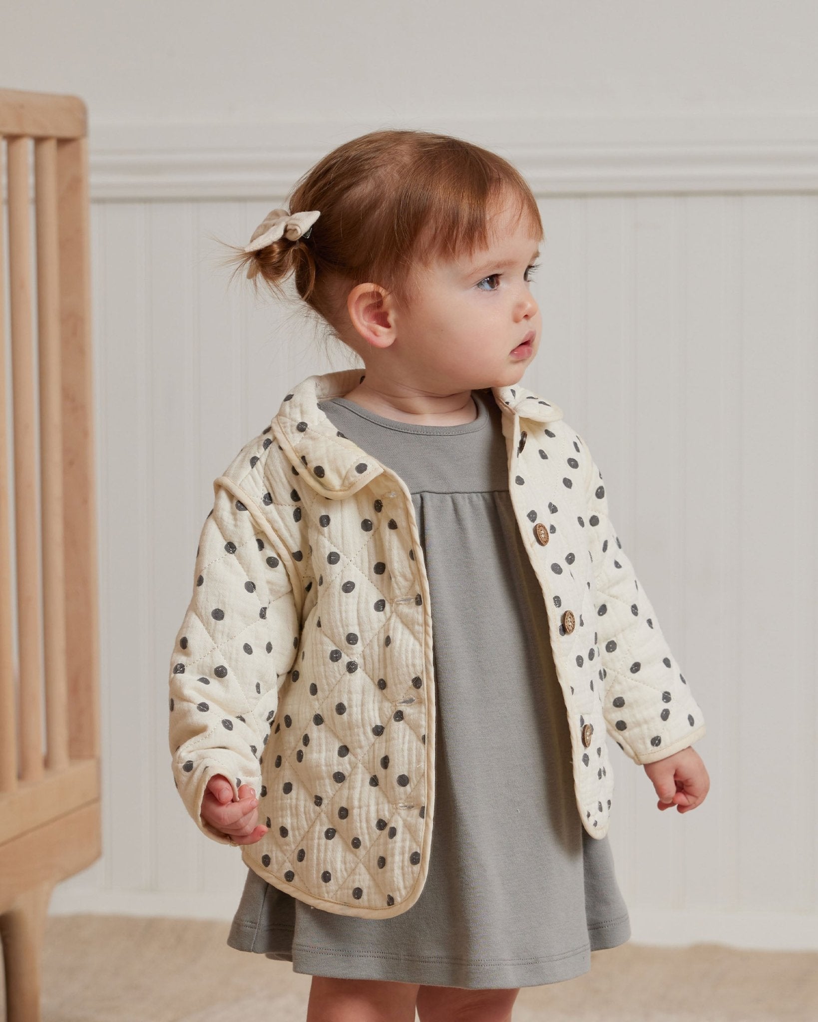 Quilted Jacket || Navy Dot - Rylee + Cru Canada