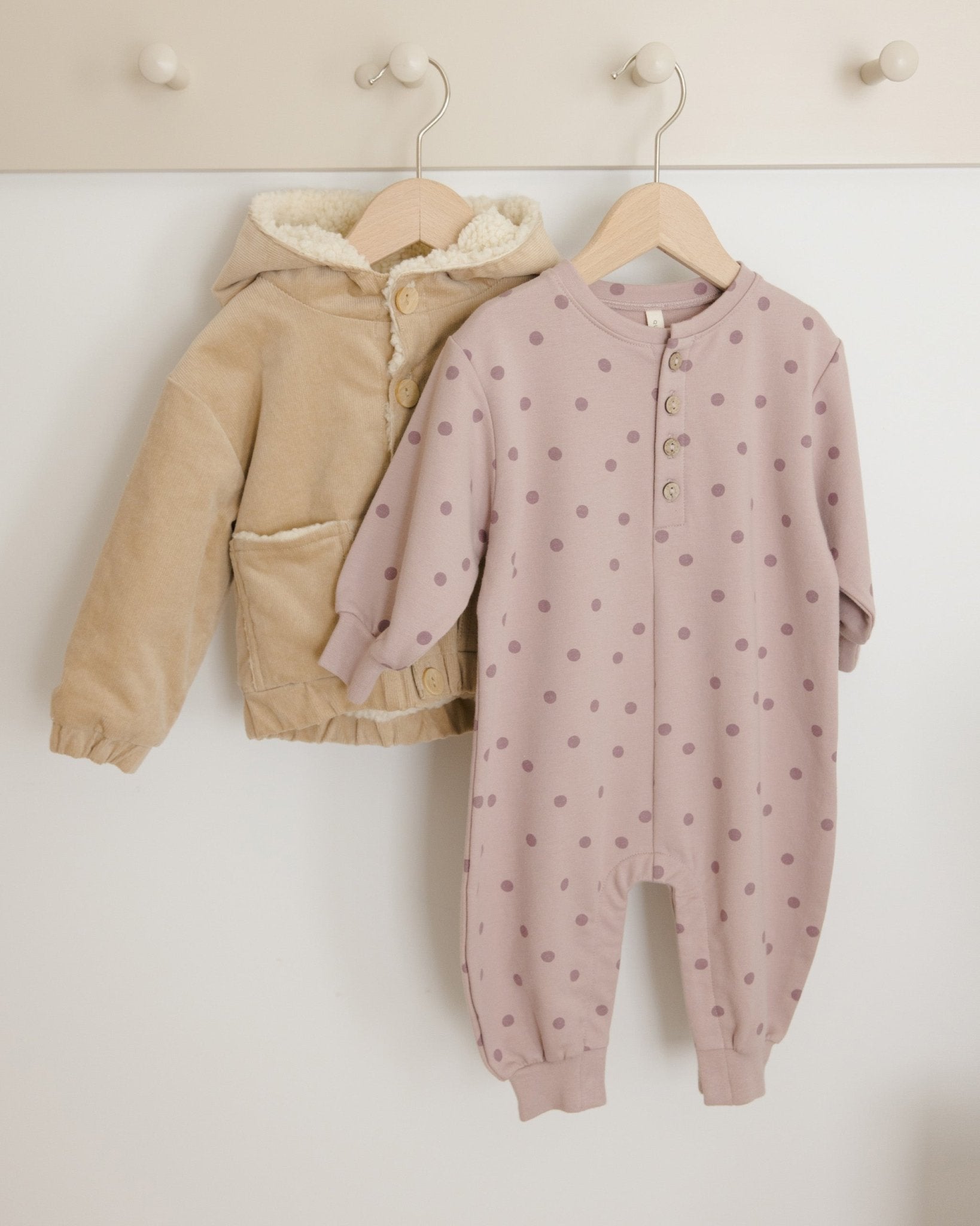 Relaxed Fleece Jumpsuit || Polka Dots - Rylee + Cru Canada