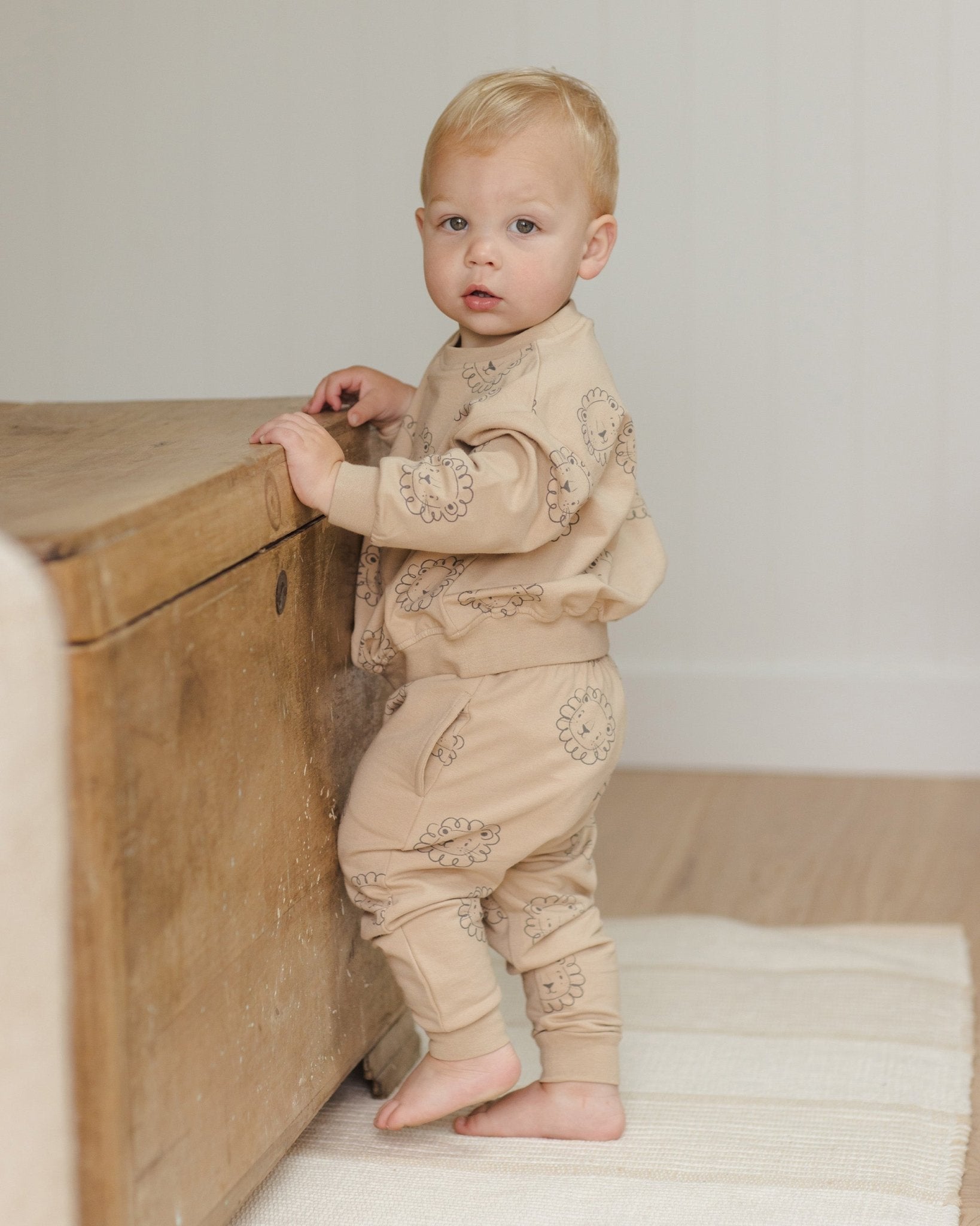Quincy Mae Relaxed Fleece Sweat Pant - Lions Quincy Mae Relaxed Fleece Sweat Pant - Lions