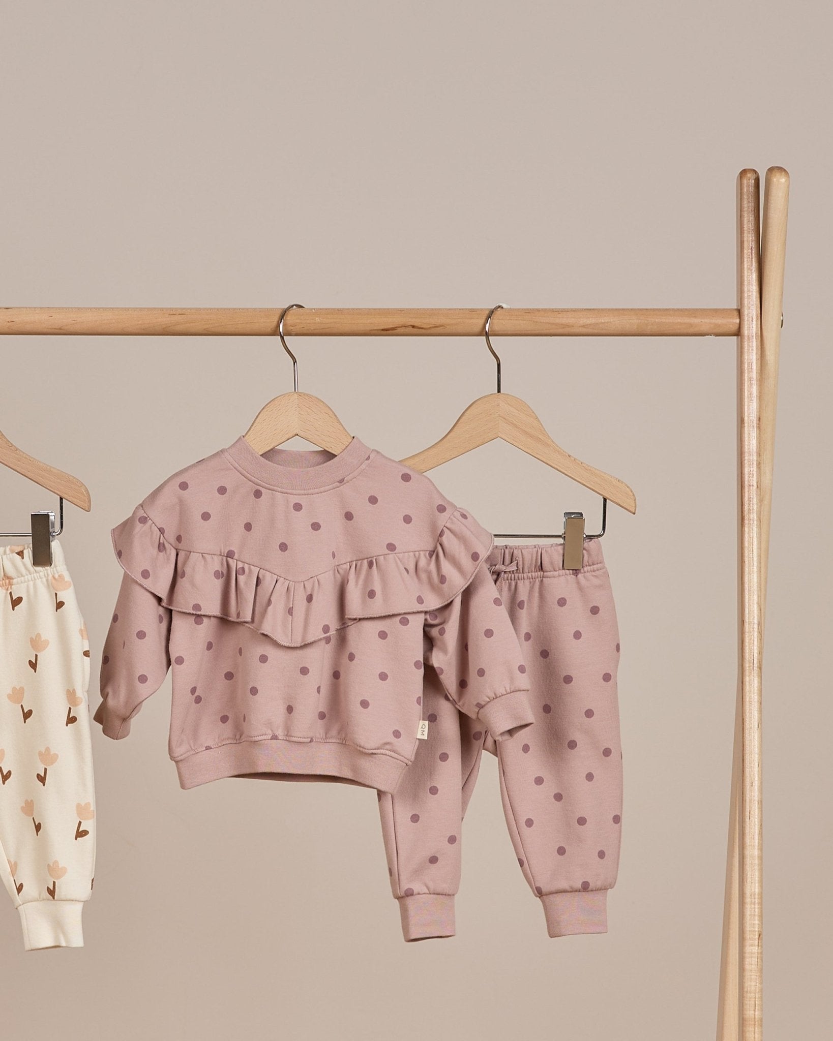 Relaxed Fleece Sweatpant || Polka Dots - Rylee + Cru Canada