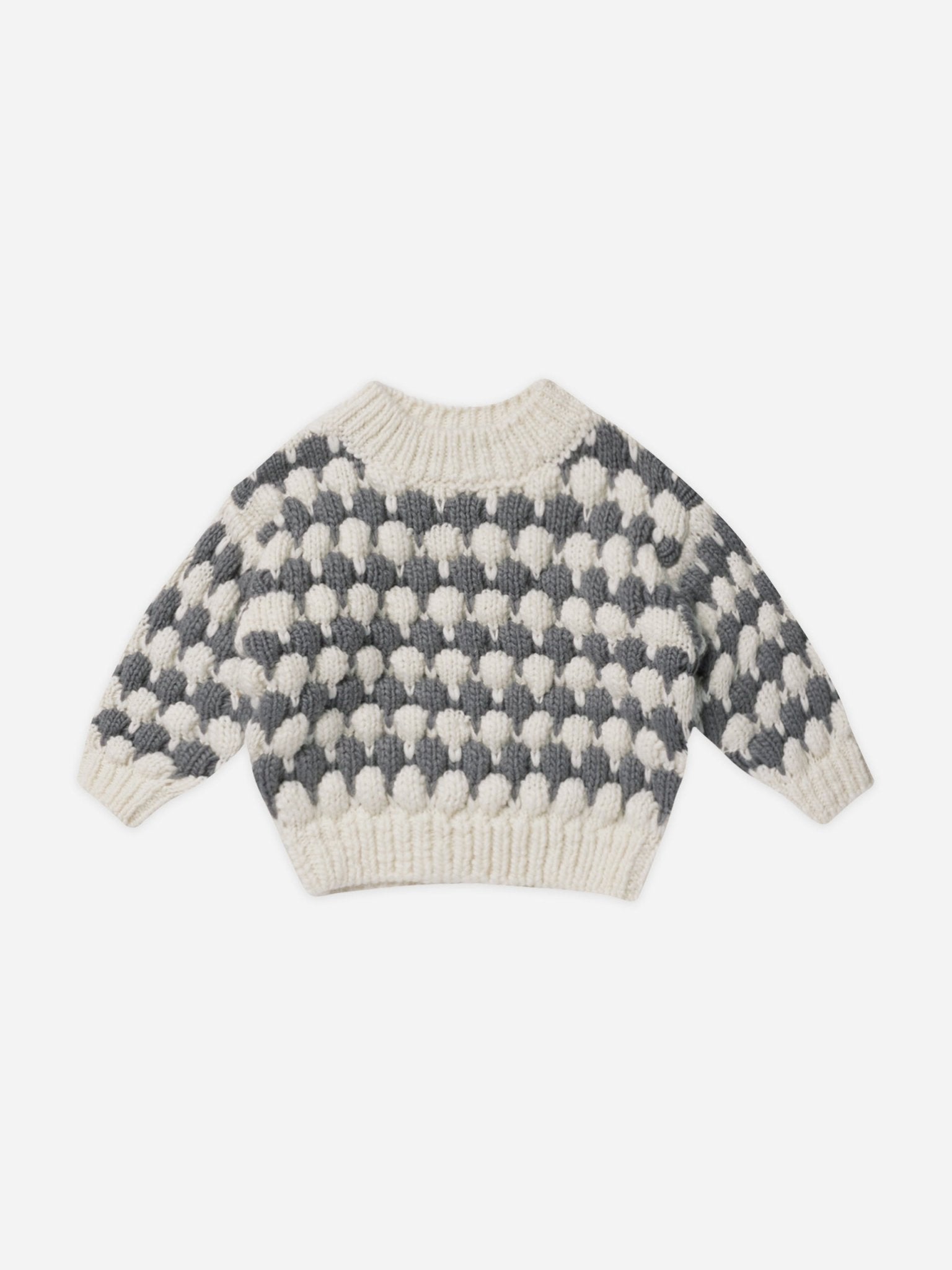 Relaxed Knit Sweater || Slate Stripe - Rylee + Cru Canada