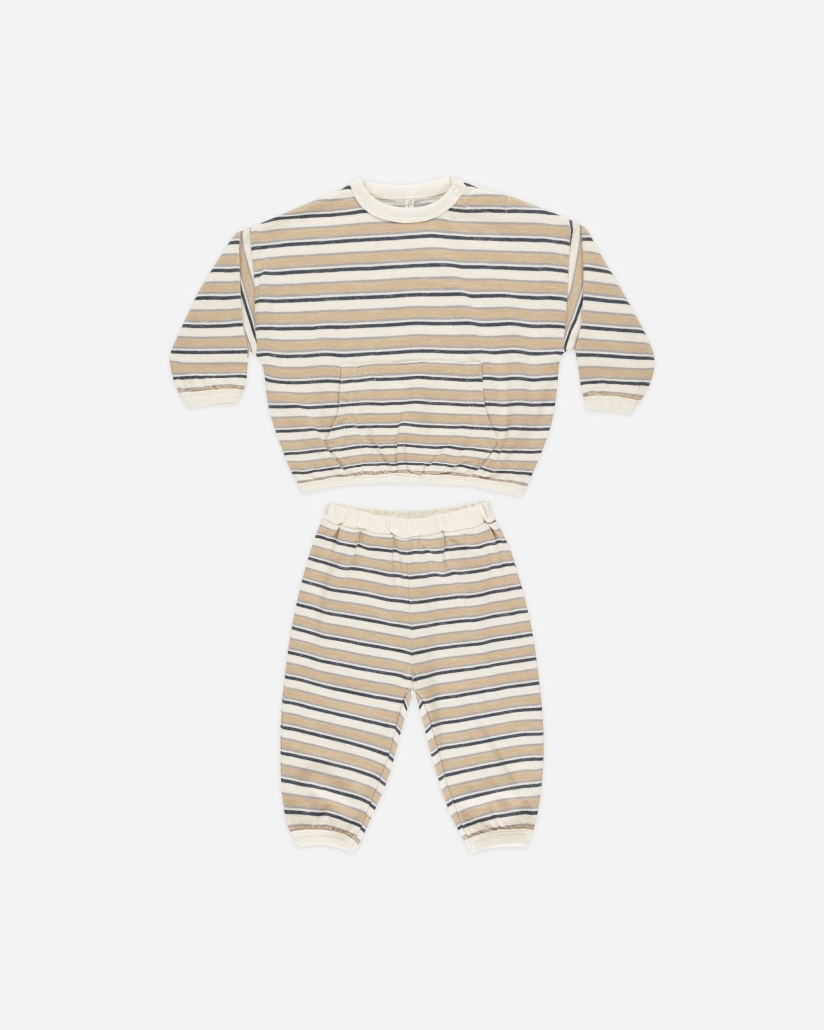 Relaxed Set || Blue Vintage Stripe - Rylee + Cru Canada