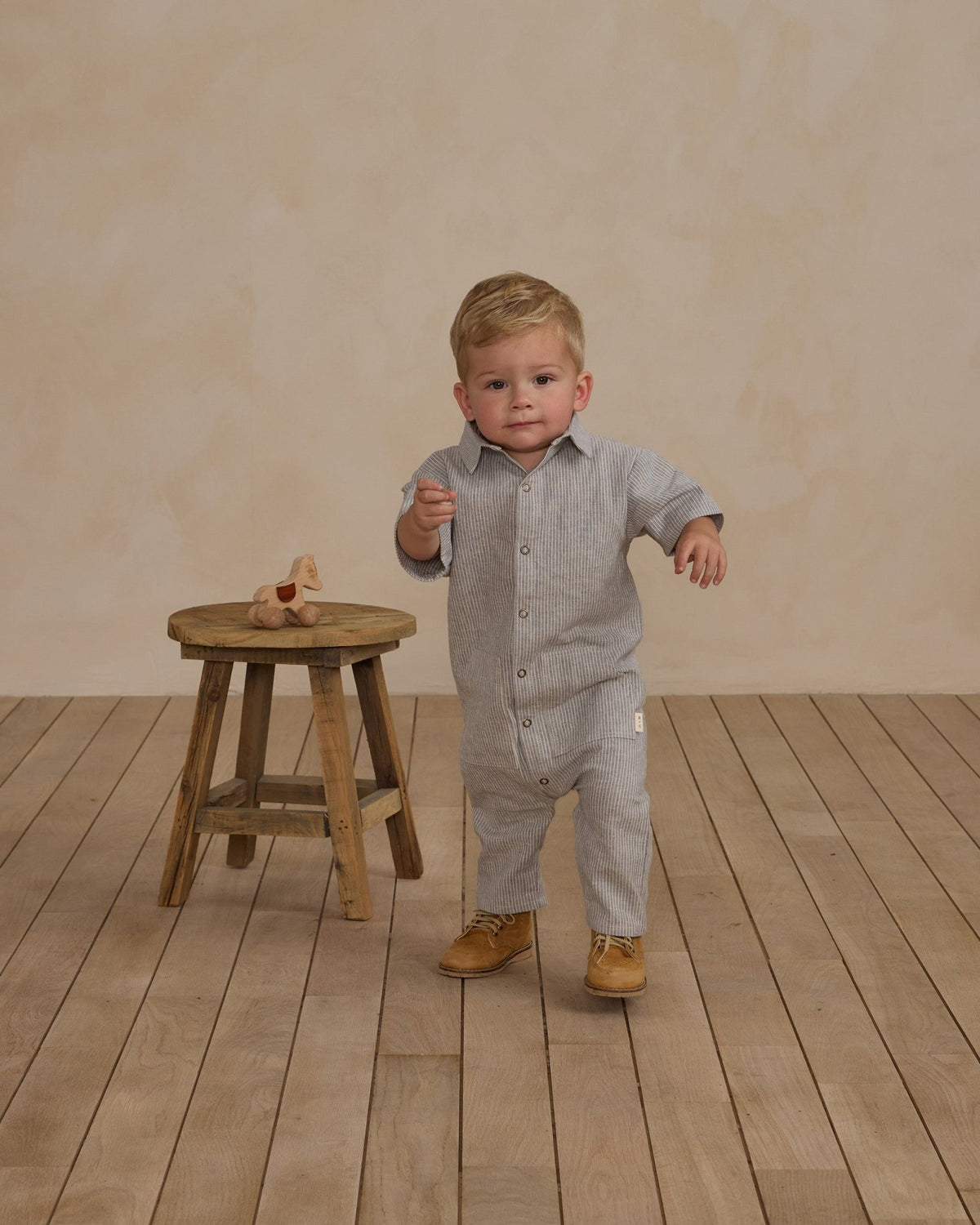Rhett Blue Rhett Jumpsuit || Blue Micro Stripe – Rylee + Cru Canada