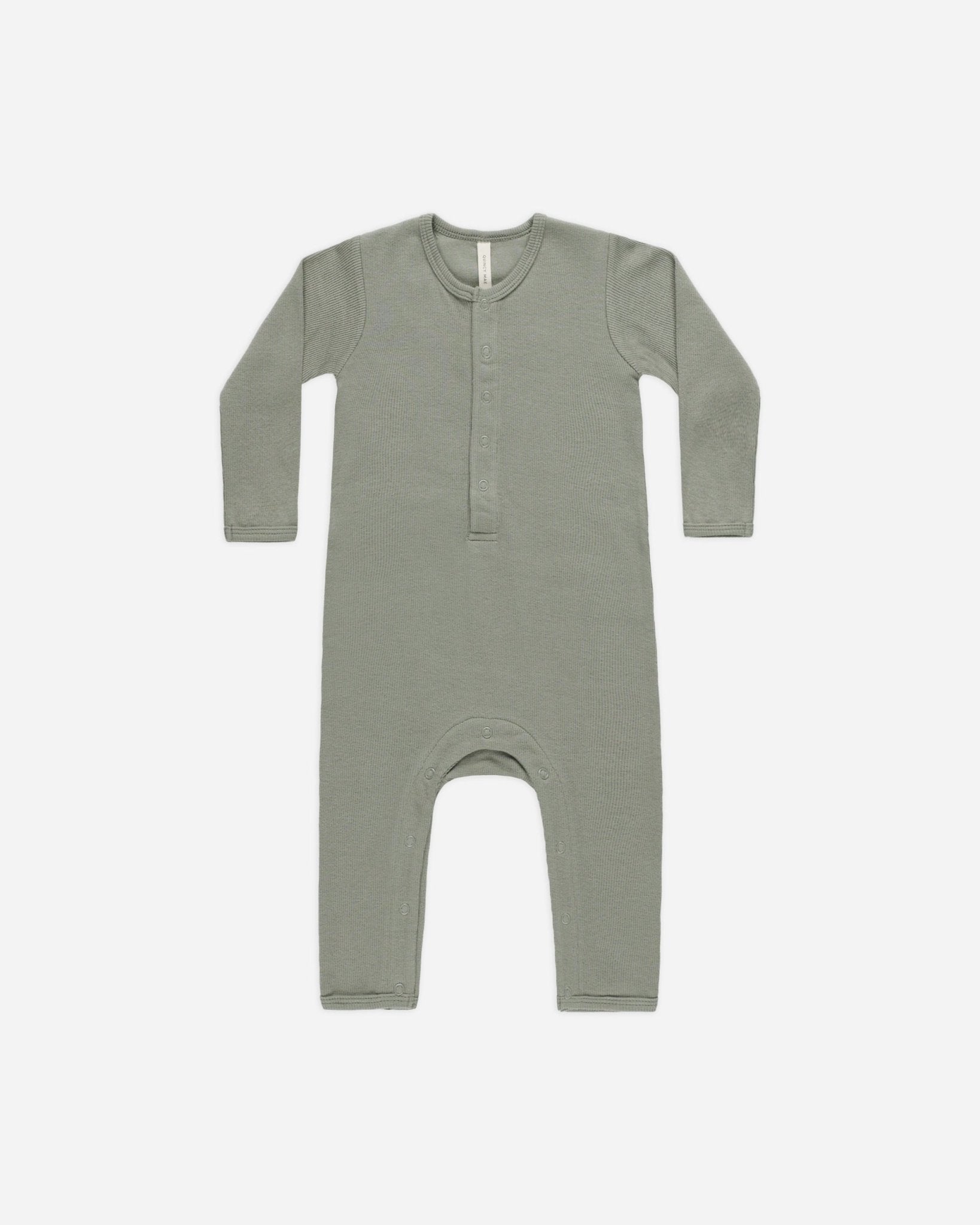 Ribbed Baby Jumpsuit || Basil - Rylee + Cru Canada