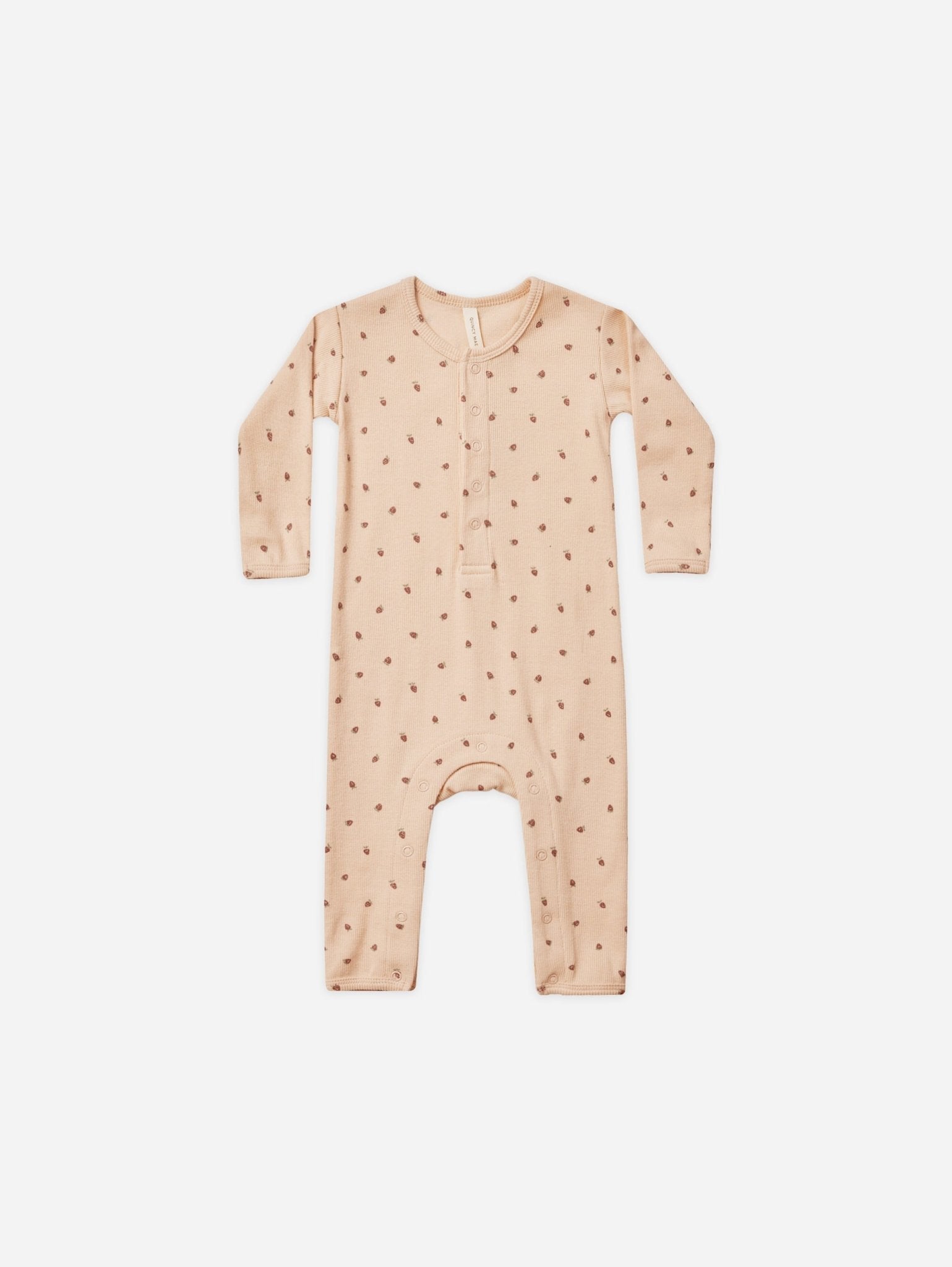 Ribbed Baby Jumpsuit || Strawberries - Rylee + Cru Canada