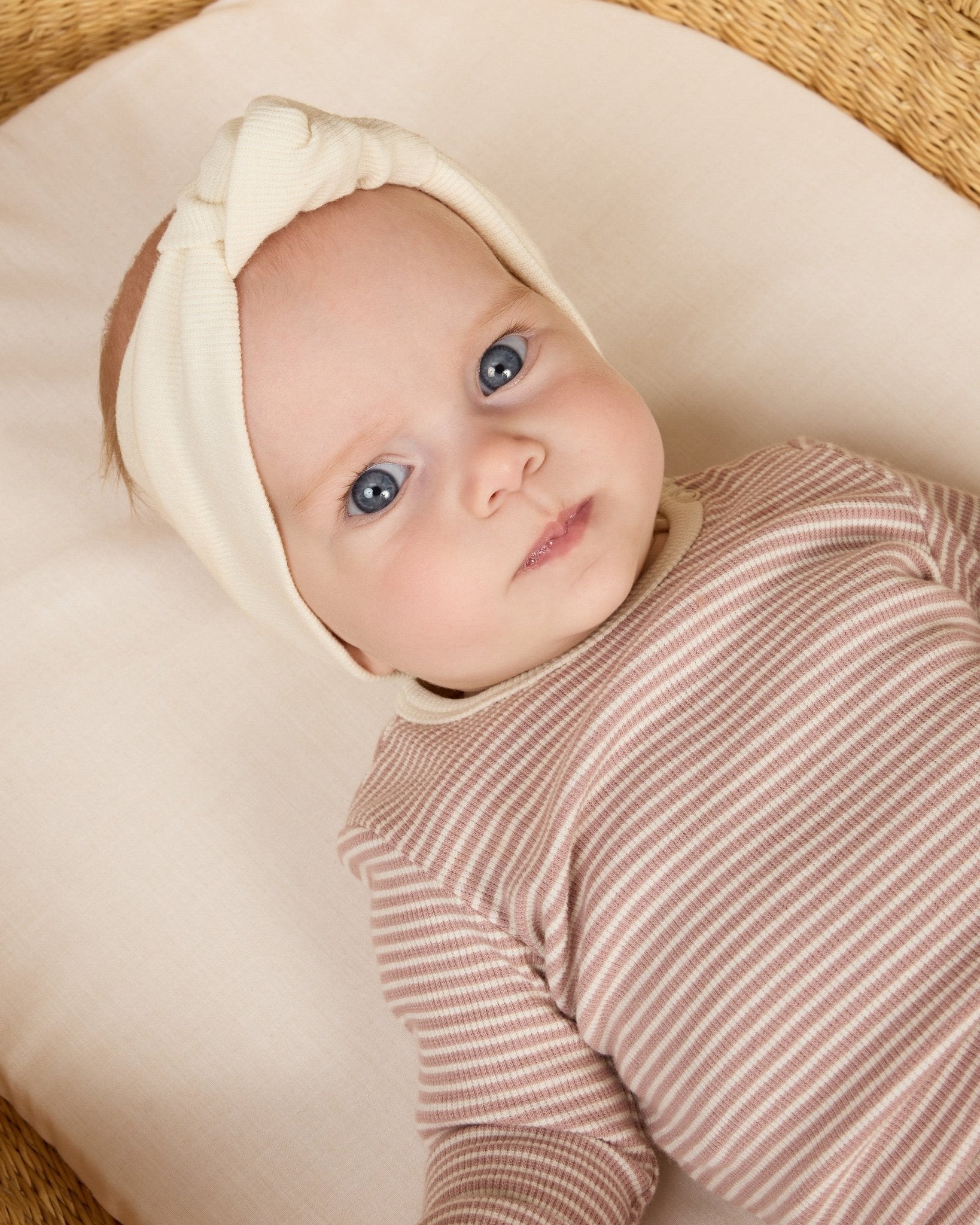 Ribbed Bodysuit, 2 Pack || Wild Flowers, Mauve Stripe - Rylee + Cru Canada