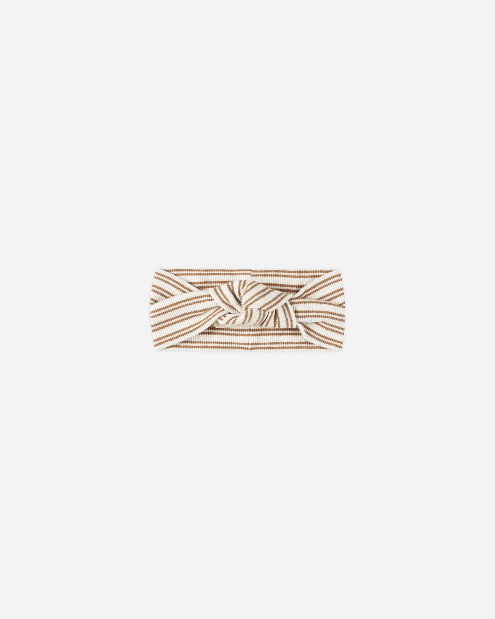 Ribbed Knotted Headband || Golden Stripe - Rylee + Cru Canada