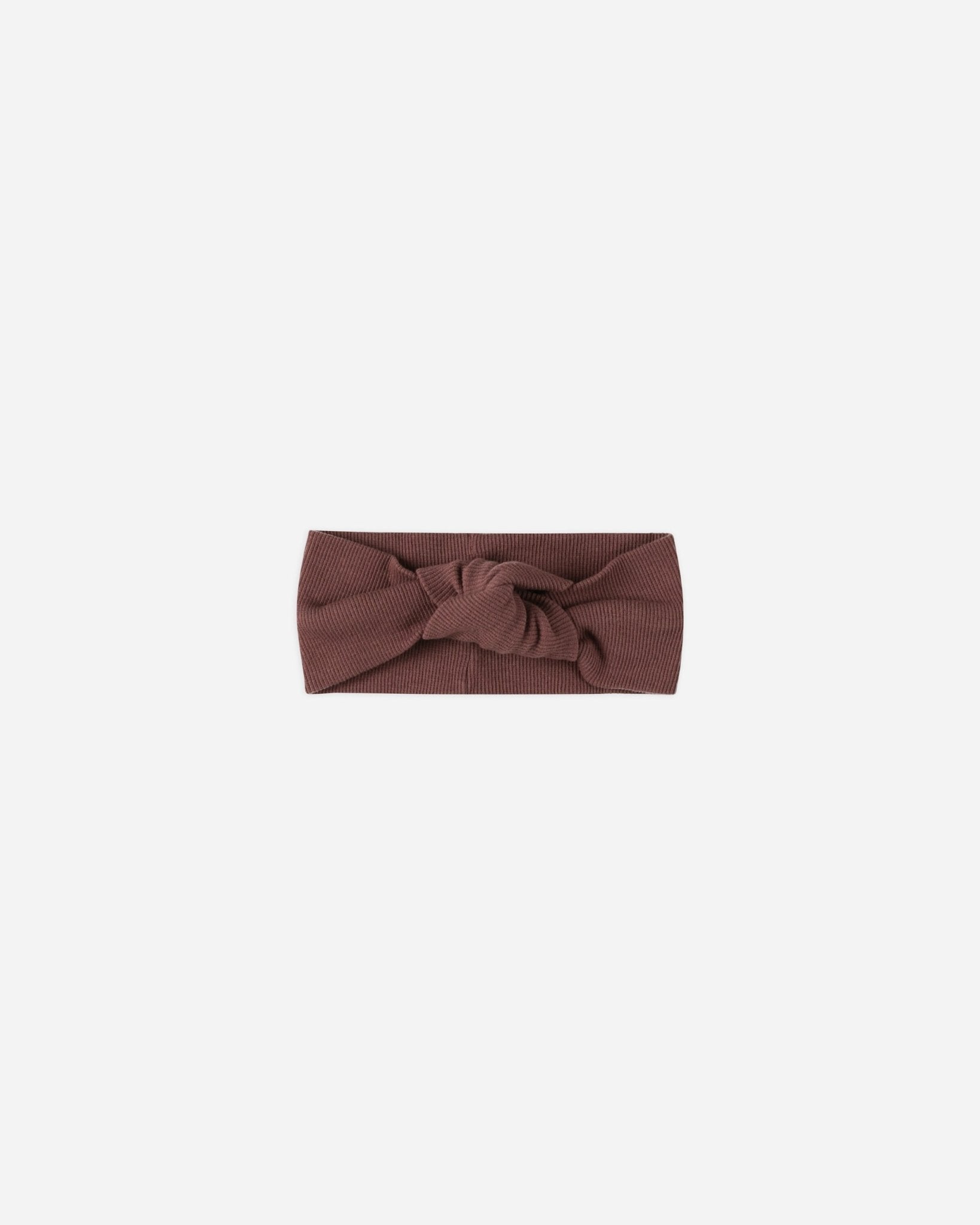 Ribbed Knotted Headband || Plum - Rylee + Cru Canada