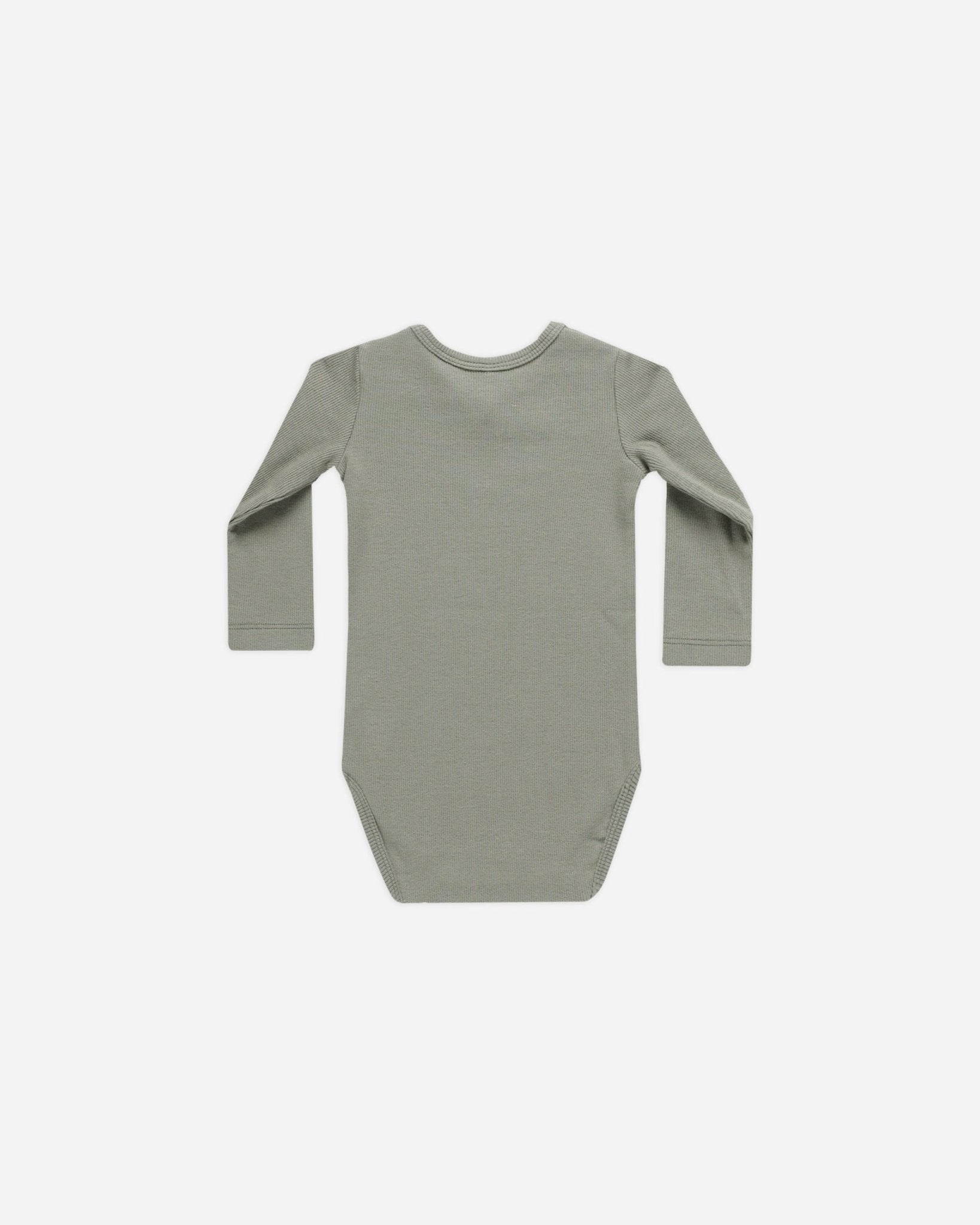 Ribbed Long Sleeve Bodysuit || Basil - Rylee + Cru Canada