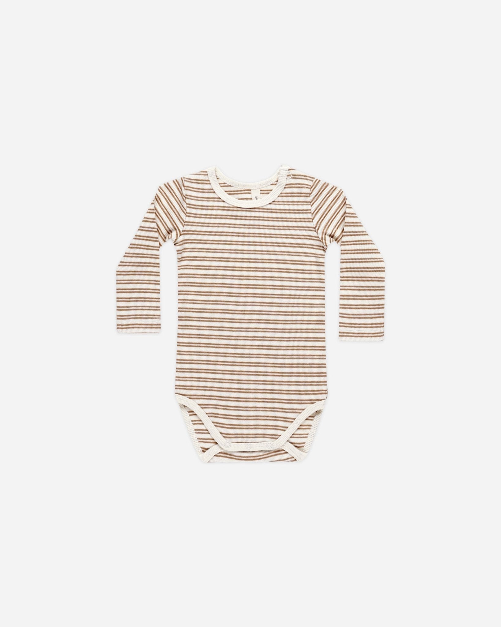 Ribbed Long Sleeve Bodysuit || Golden Stripe - Rylee + Cru Canada