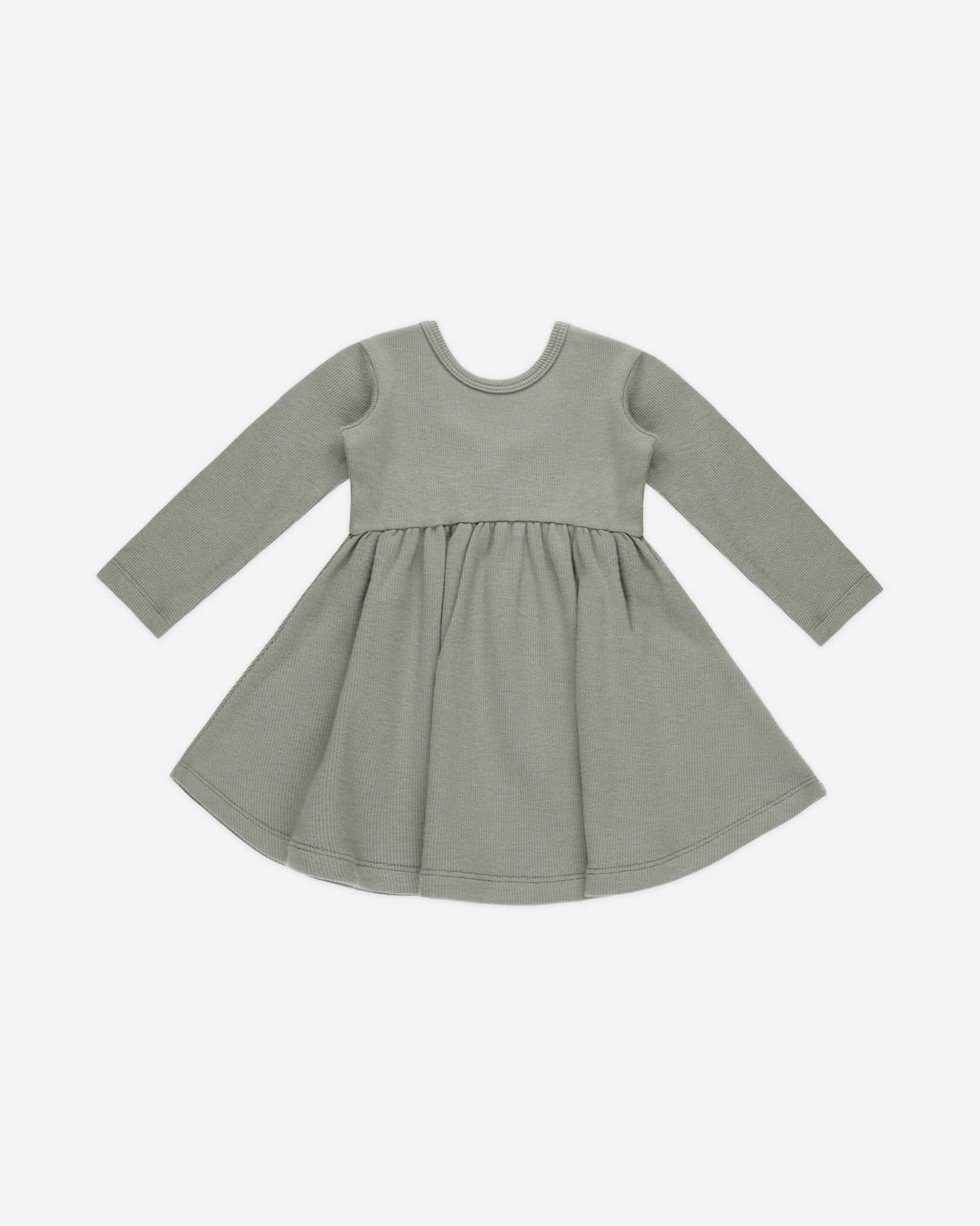 Ribbed Long Sleeve Dress || Basil - Rylee + Cru Canada