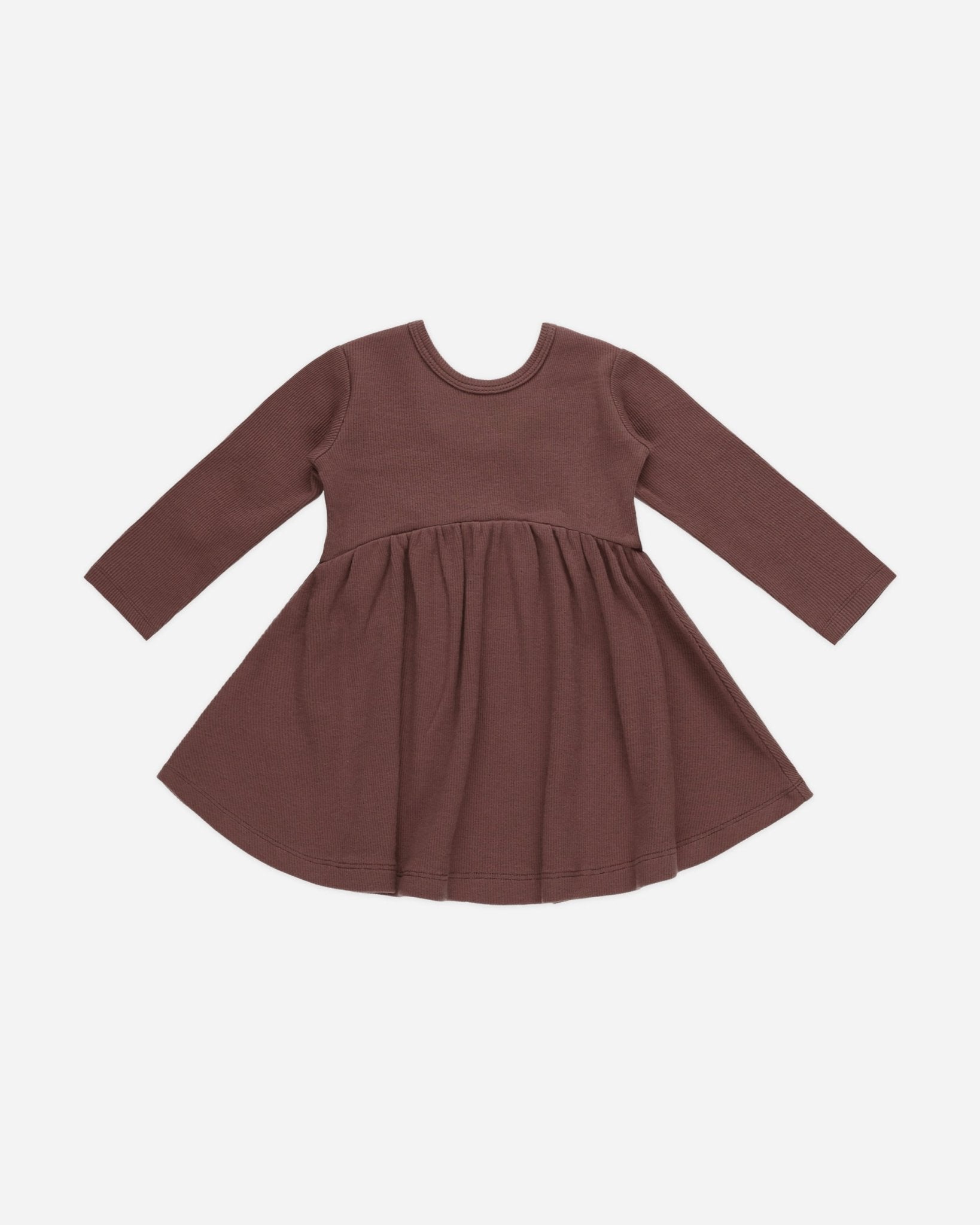 Ribbed Long Sleeve Dress || Plum - Rylee + Cru Canada