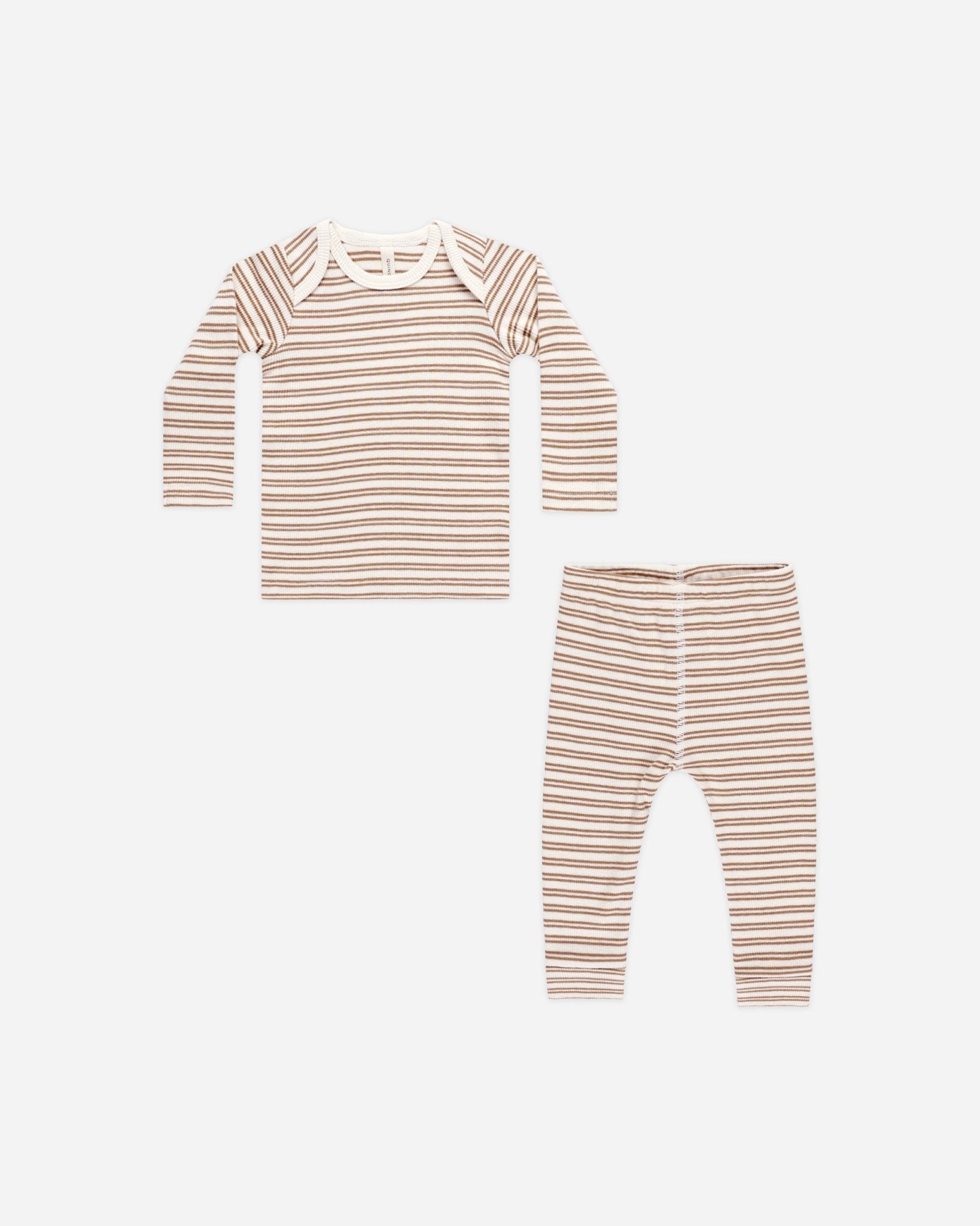 Ribbed Tee + Legging Set || Golden Stripe - Rylee + Cru Canada