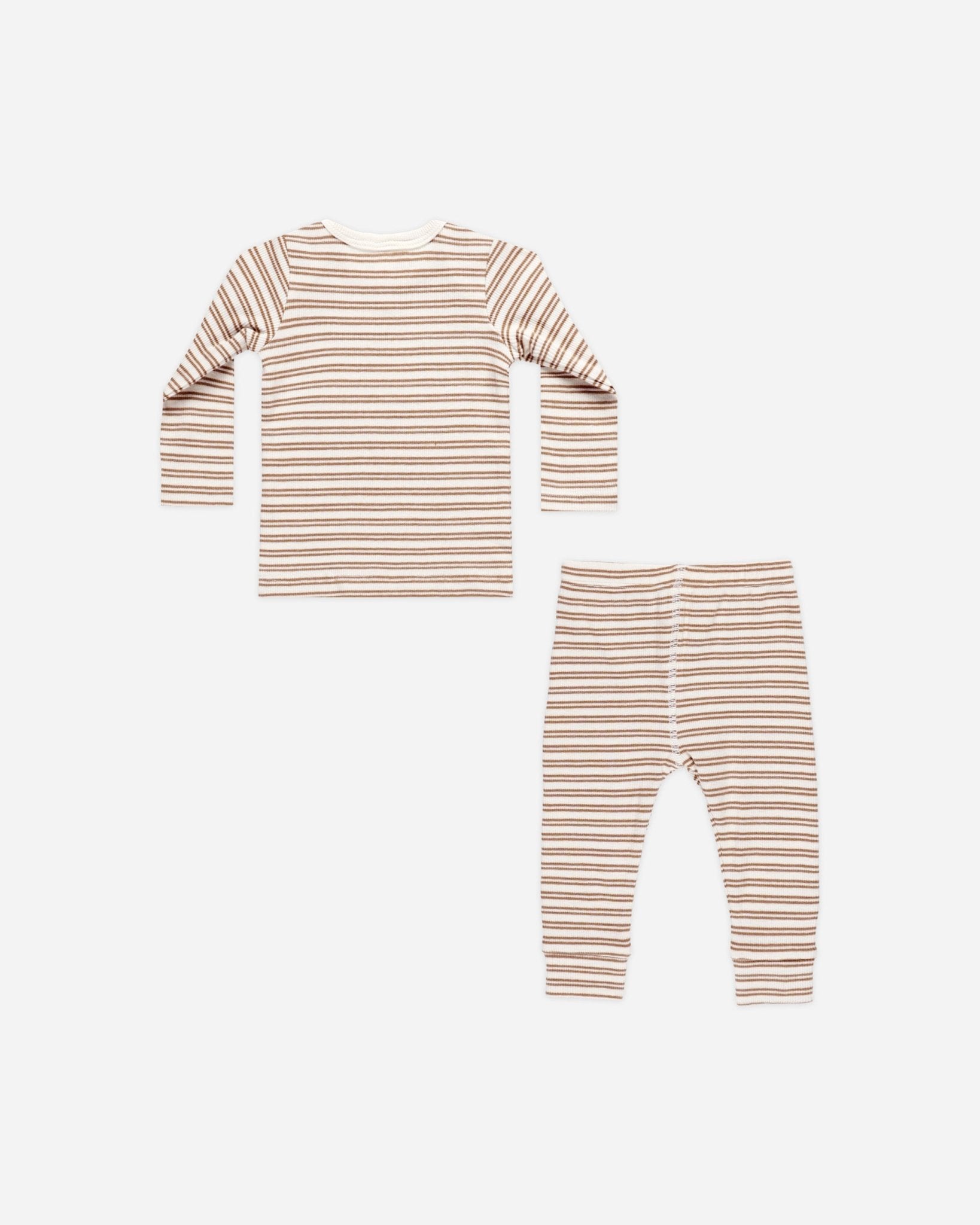 Ribbed Tee + Legging Set || Golden Stripe - Rylee + Cru Canada