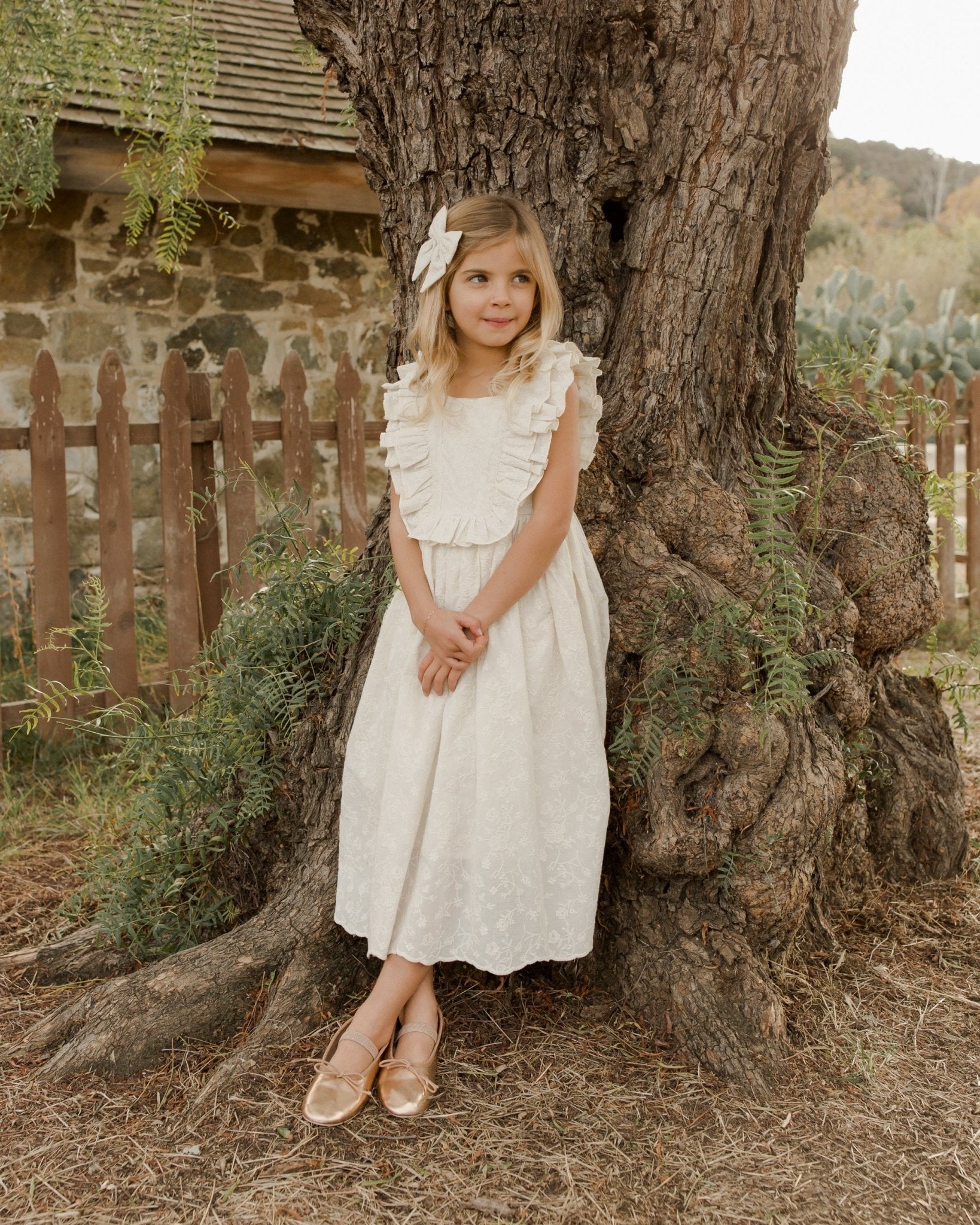 Rosemary Dress || Ivory - Rylee + Cru Canada