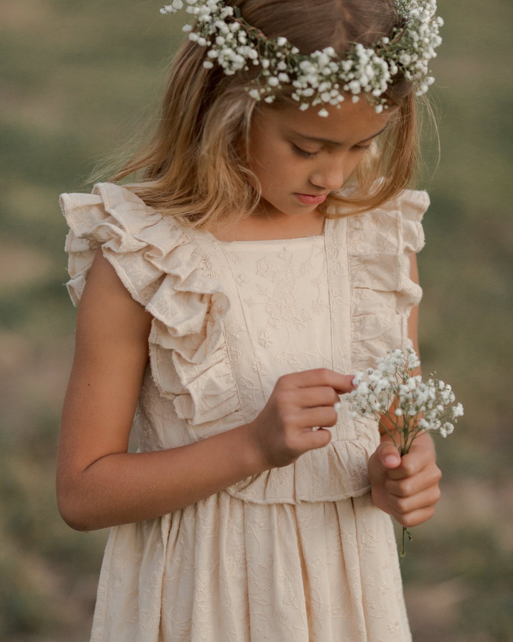 Rosemary Dress || Ivory - Rylee + Cru Canada