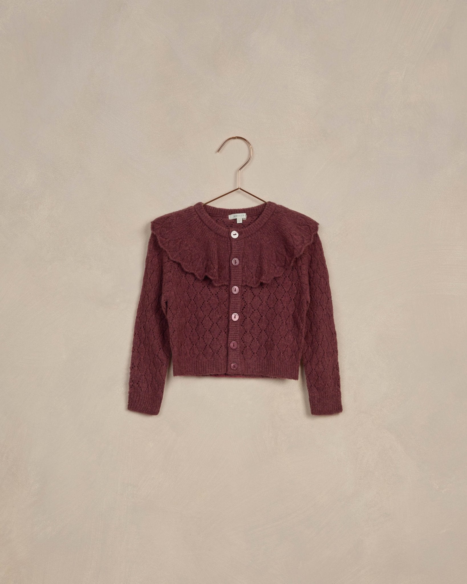 Ruffle Cardigan || Fig - Rylee + Cru Canada