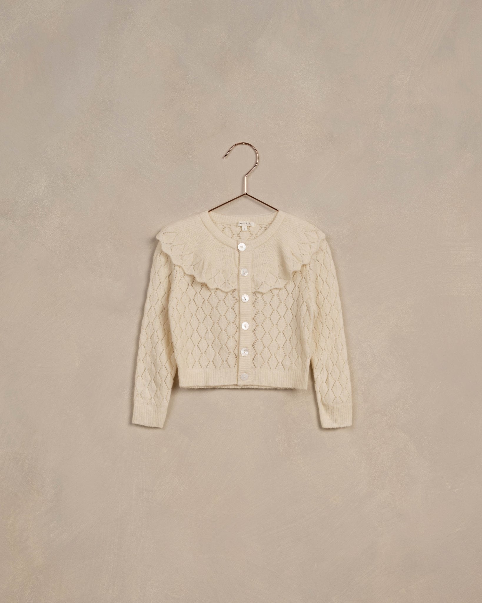 Ruffle Cardigan || Ivory - Rylee + Cru Canada