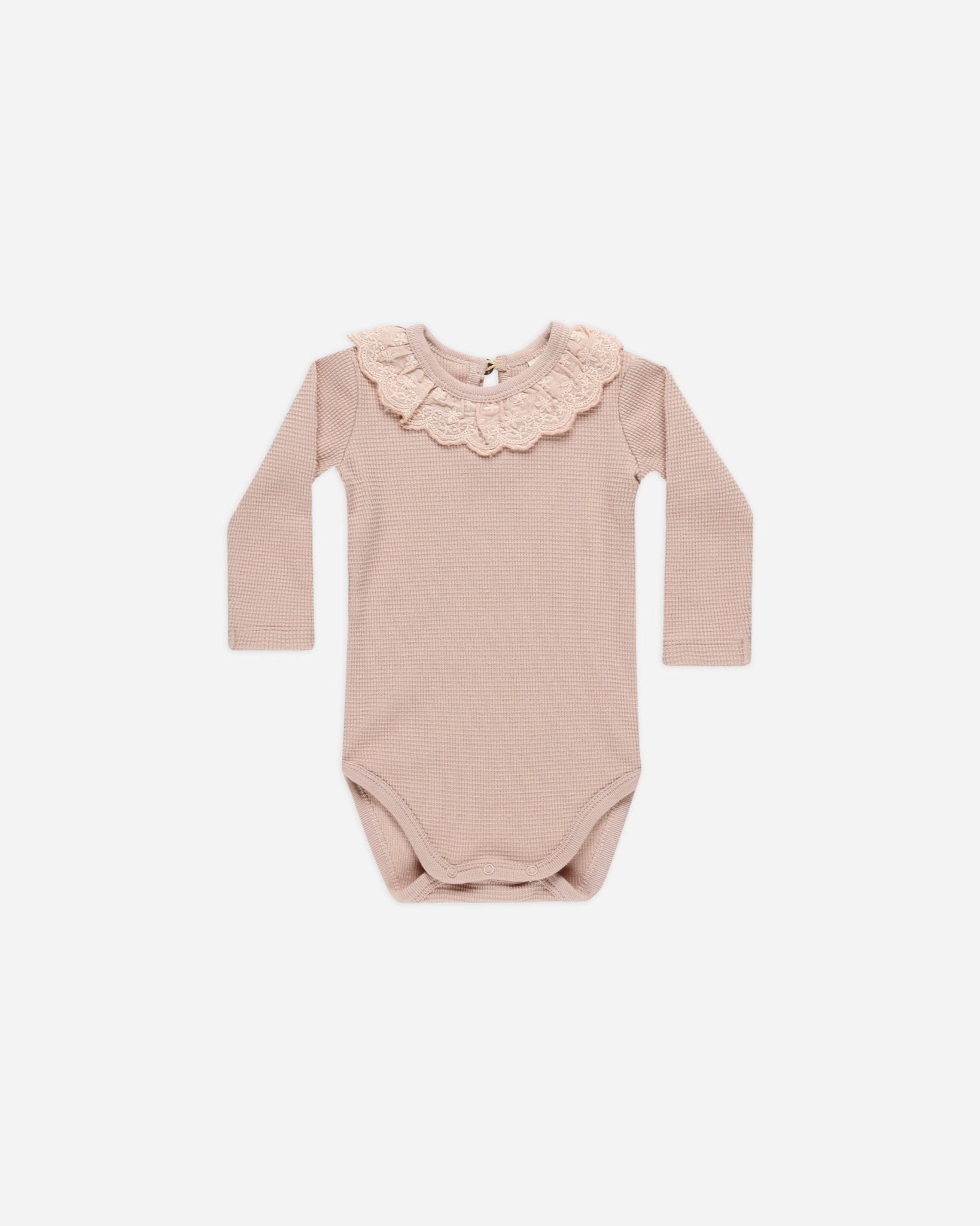 Ruffle Collar Bodysuit || Blush - Rylee + Cru Canada