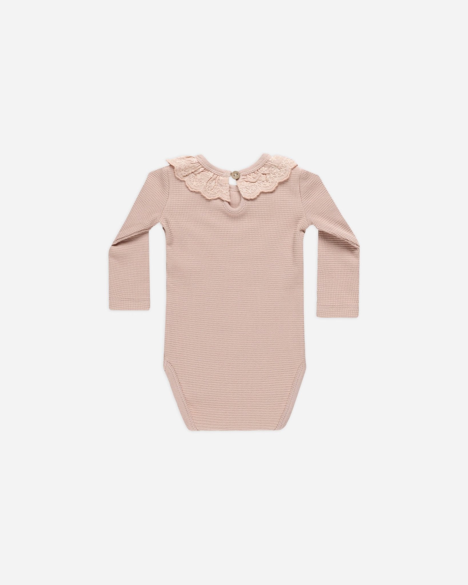 Ruffle Collar Bodysuit || Blush - Rylee + Cru Canada