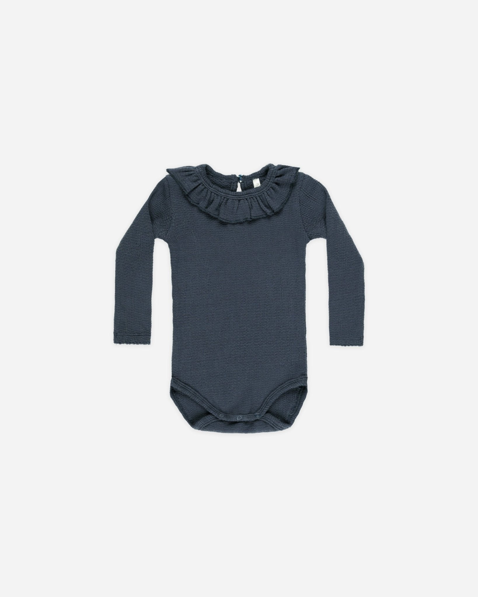 Ruffle Collar Bodysuit || Indigo - Rylee + Cru Canada