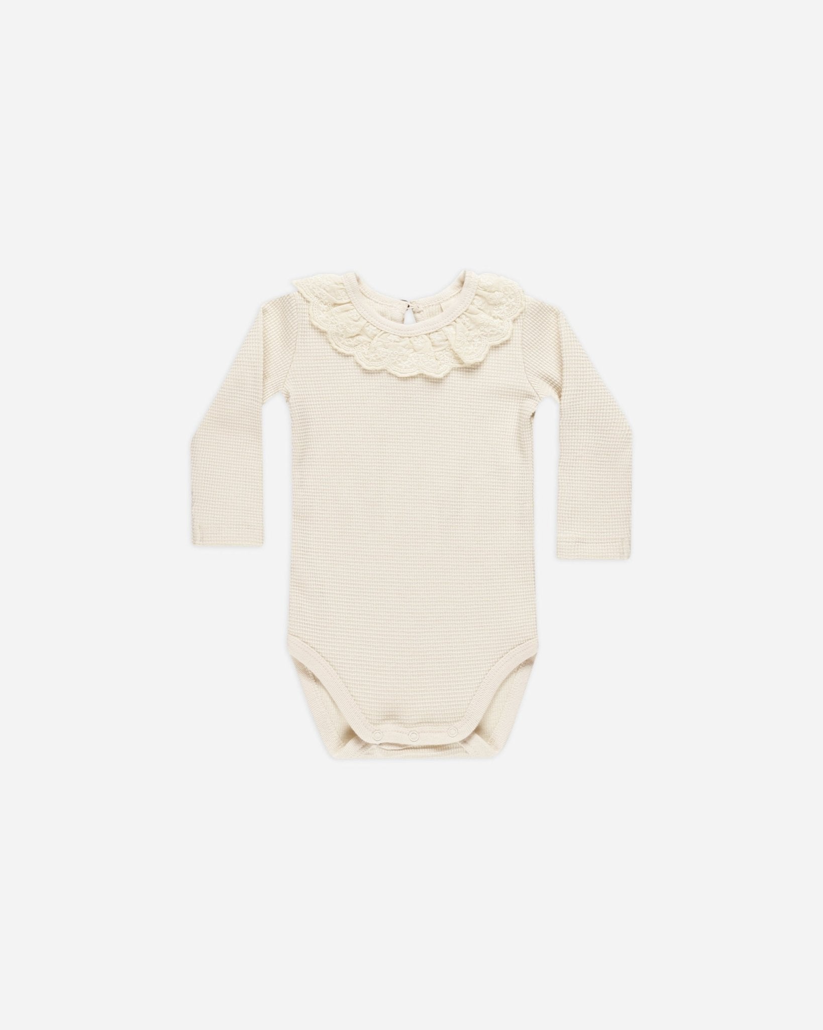 Ruffle Collar Bodysuit || Natural - Rylee + Cru Canada