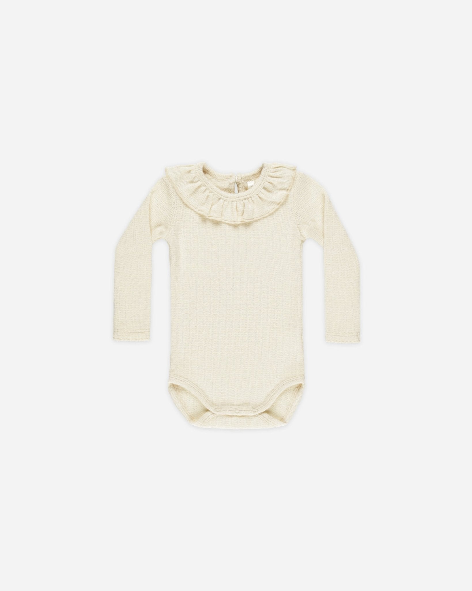 Ruffle Collar Bodysuit || Natural - Rylee + Cru Canada