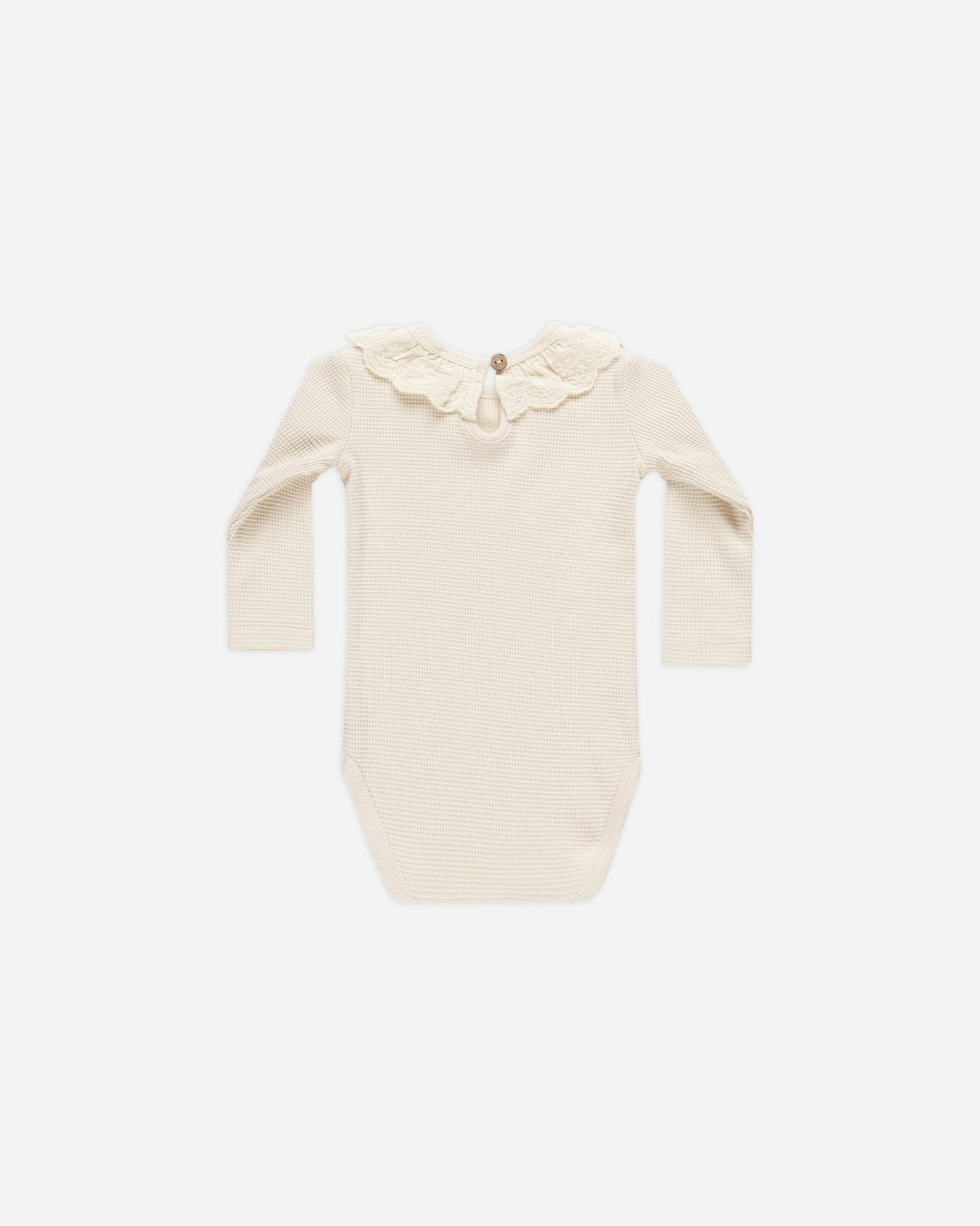 Ruffle Collar Bodysuit || Natural - Rylee + Cru Canada