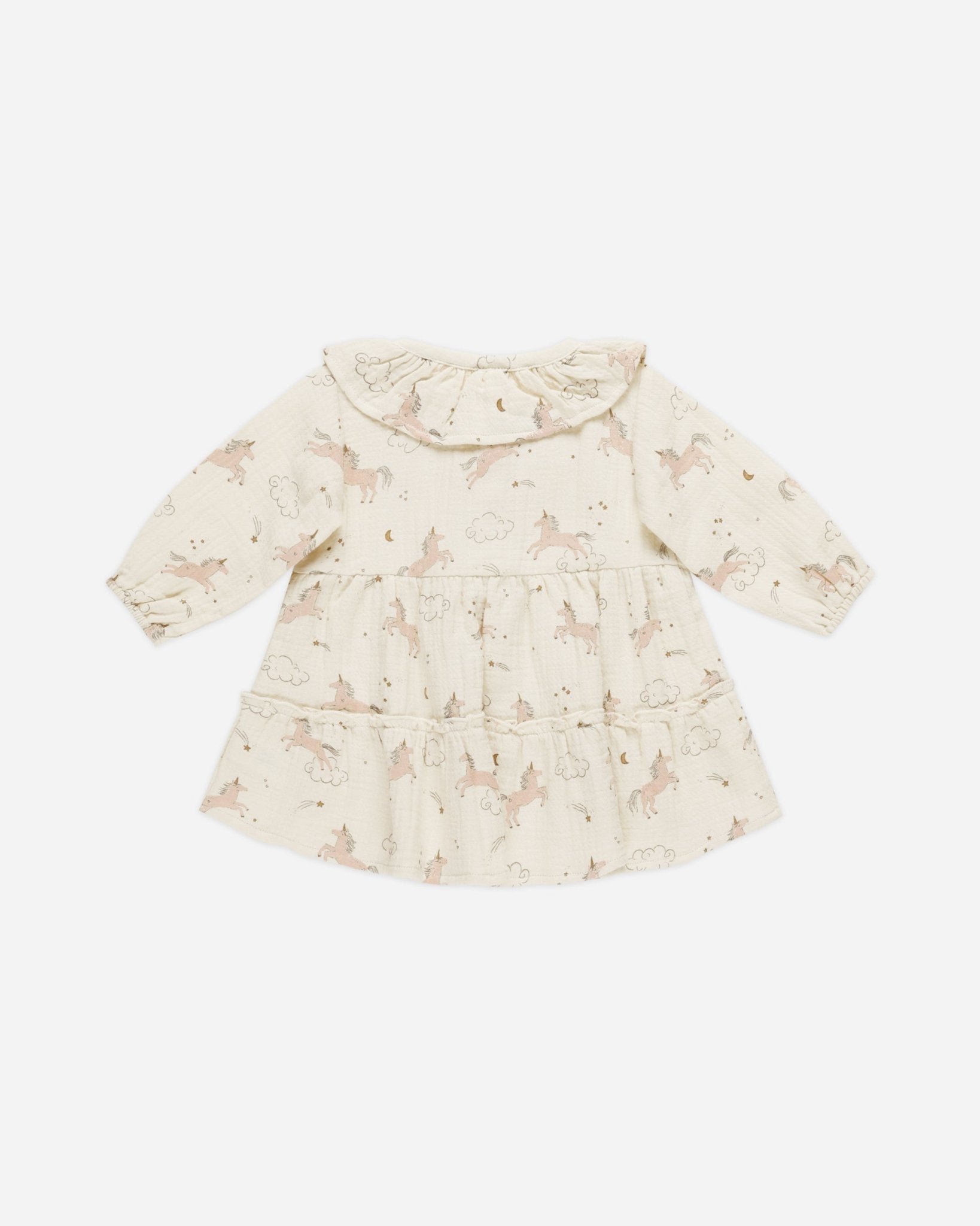 Ruffle Collar Button Dress || Unicorns - Rylee + Cru Canada