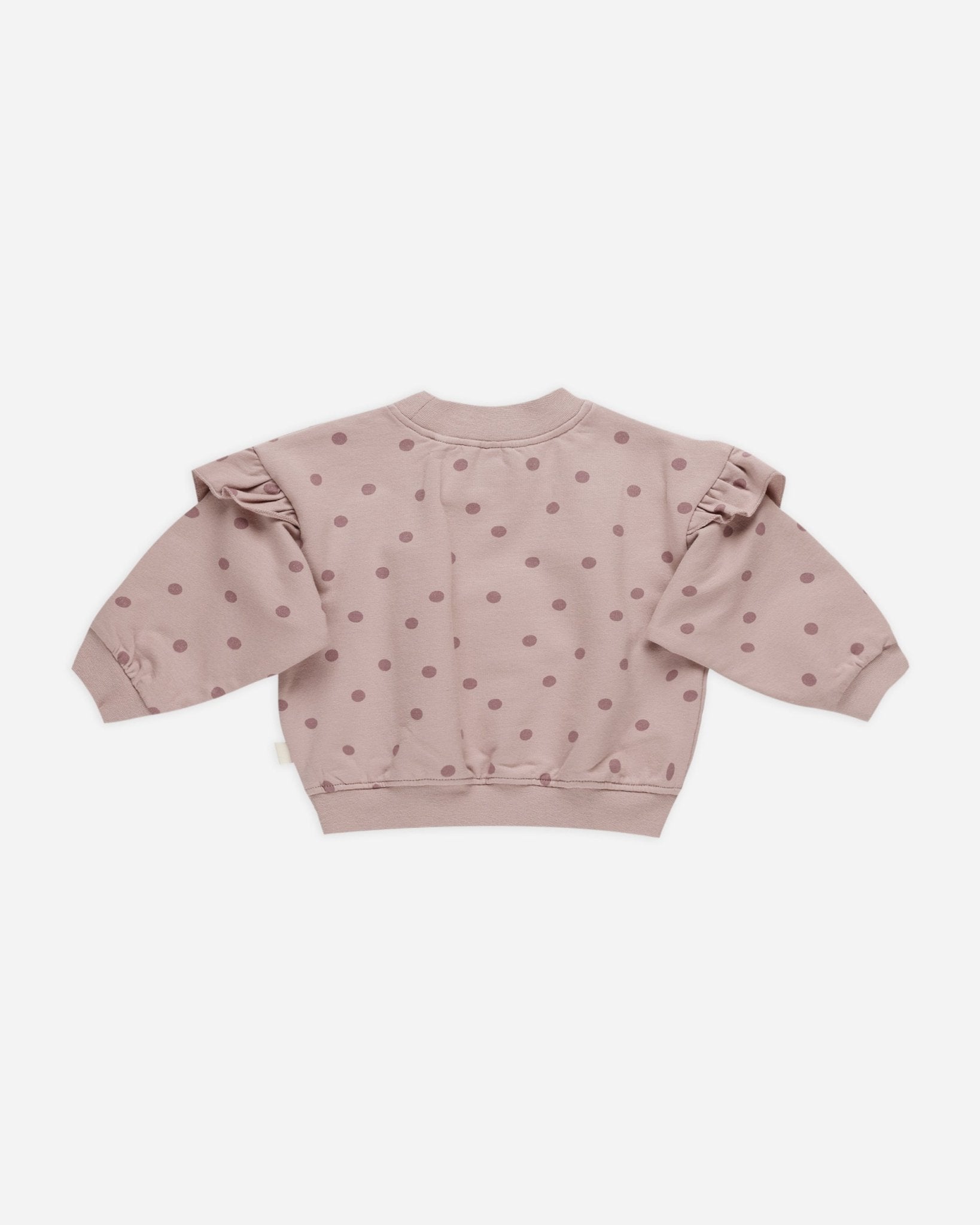 Ruffle Fleece Sweatshirt || Polka Dots - Rylee + Cru Canada