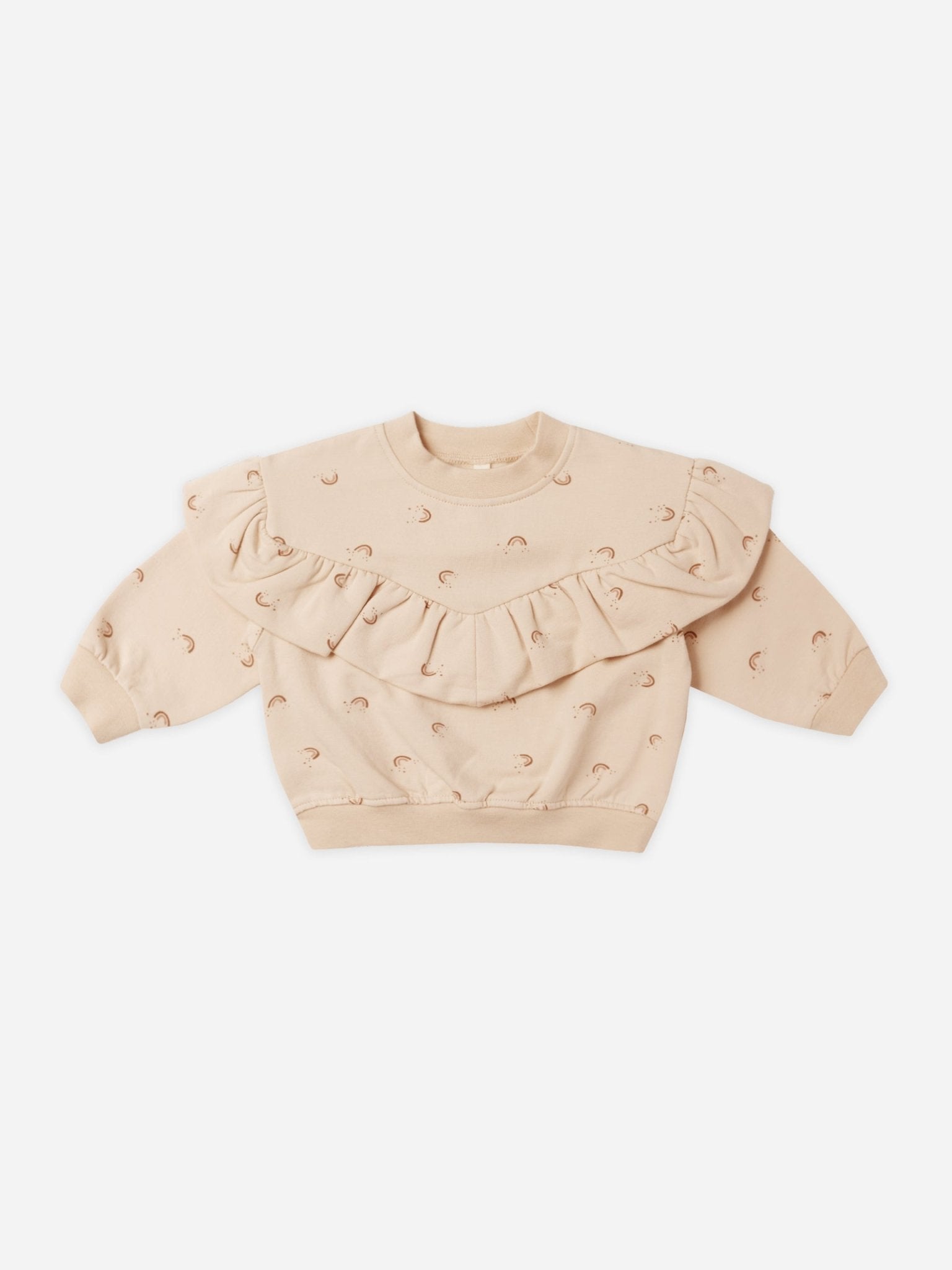 Ruffle Fleece Sweatshirt || Rainbow - Rylee + Cru Canada